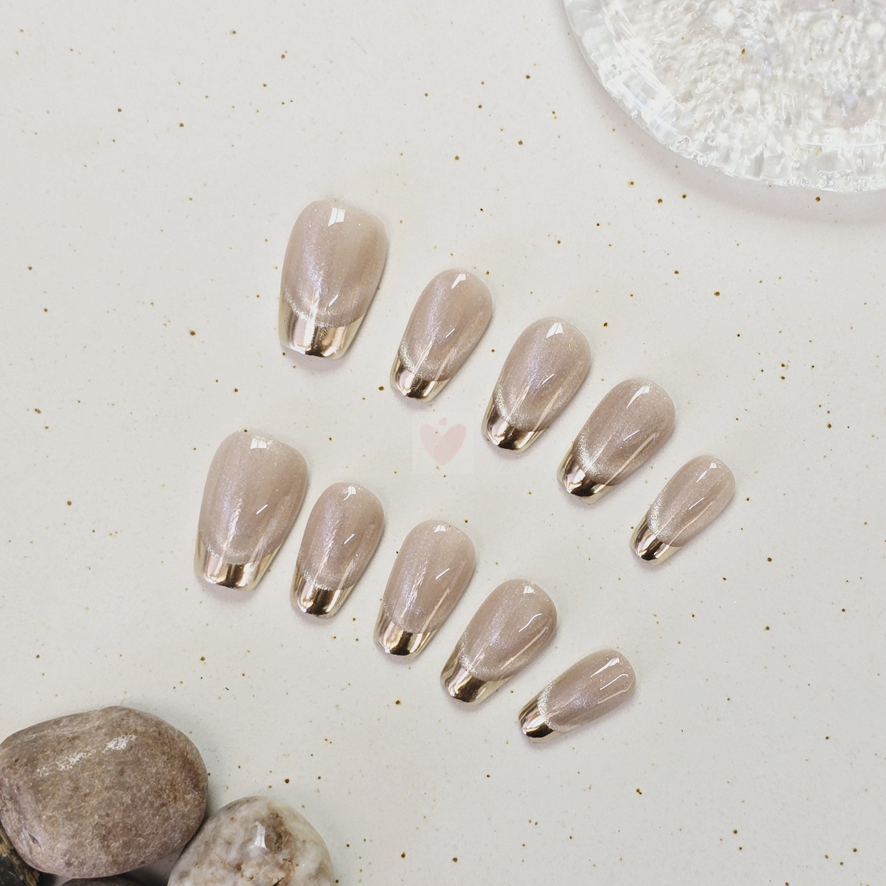 Golden Cat's Gaze - Dress For Nails - Press On Nails