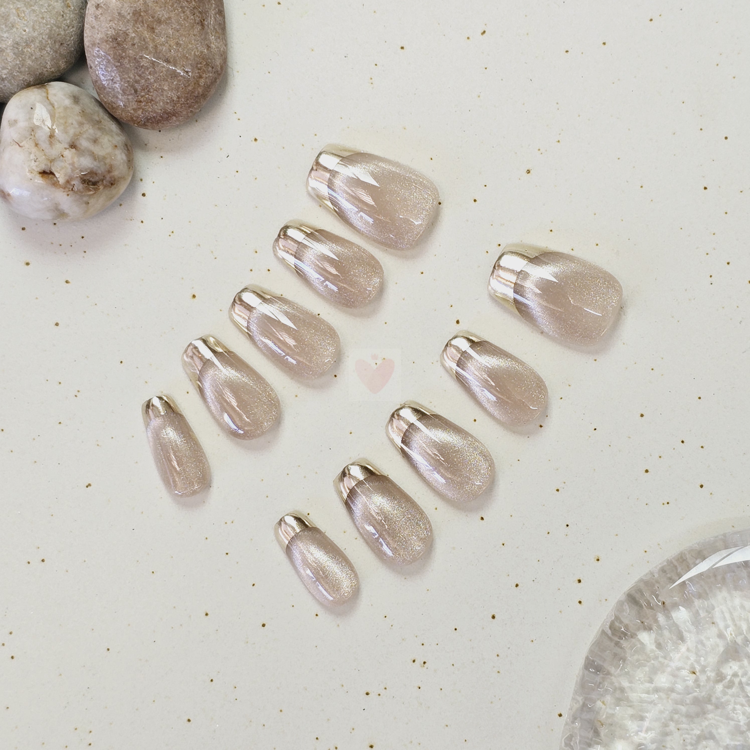 Golden Cat's Gaze - Dress For Nails - Press On Nails