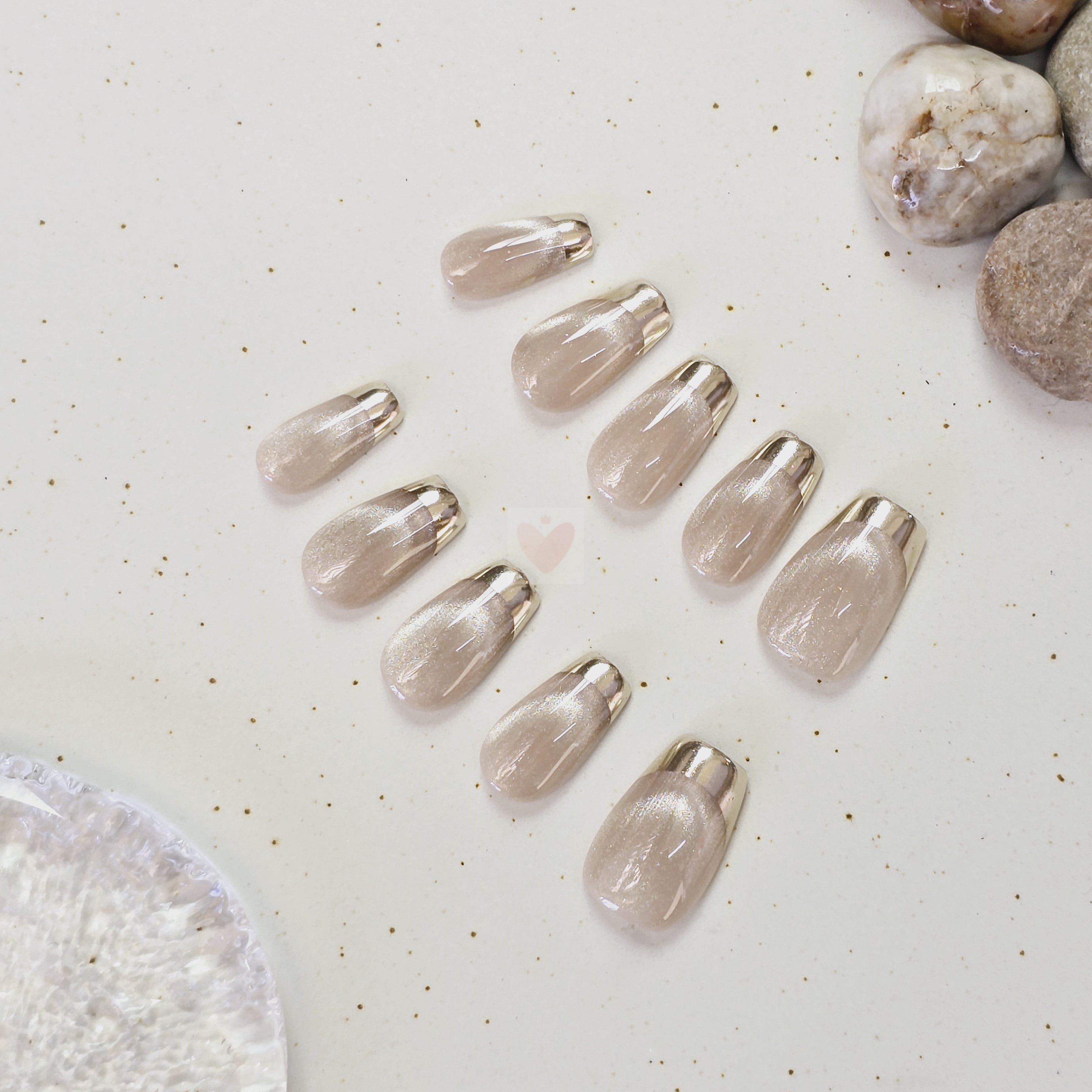 Golden Cat's Gaze - Dress For Nails - Press On Nails