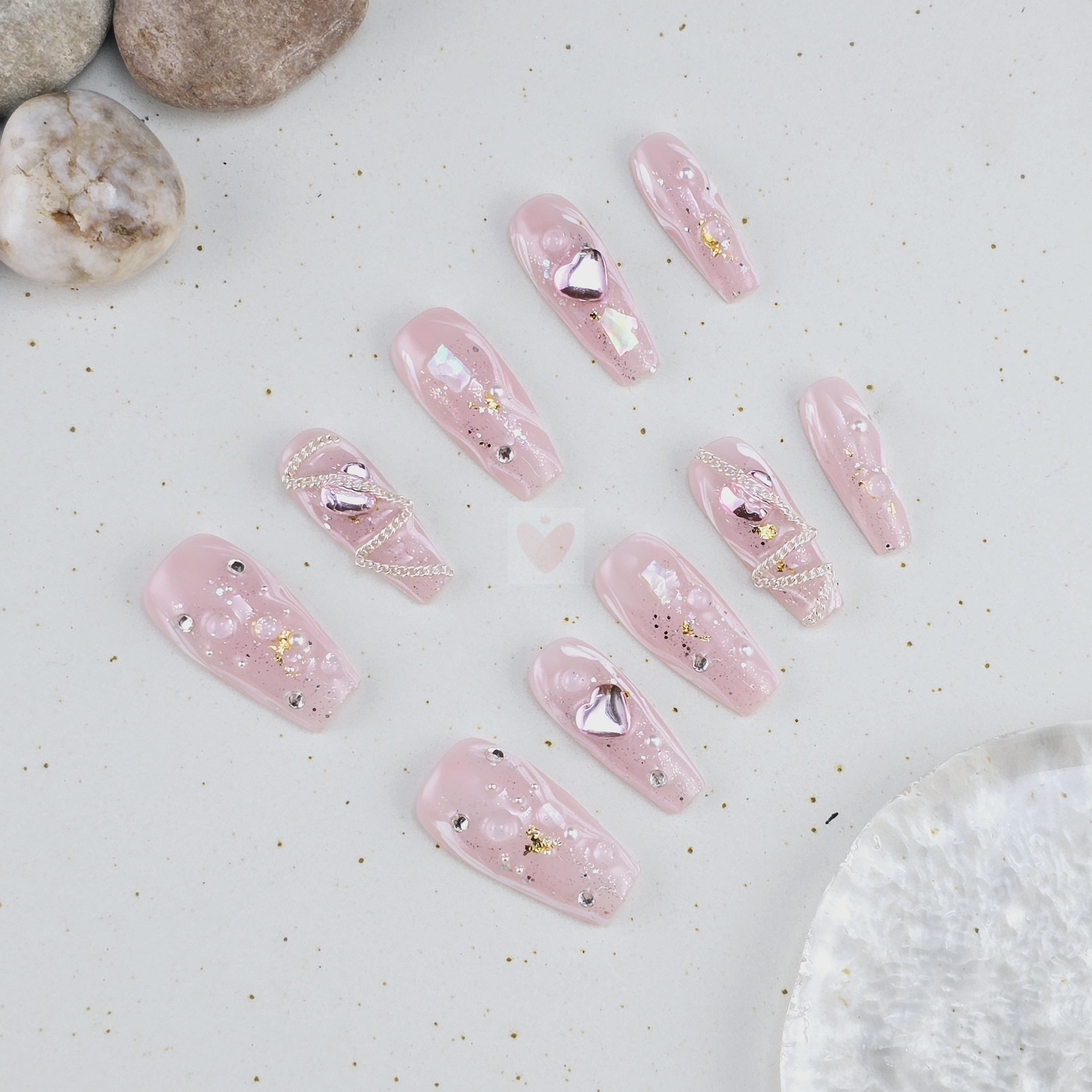 Pink Passion Gem - Dress For Nails - Press On Nails
