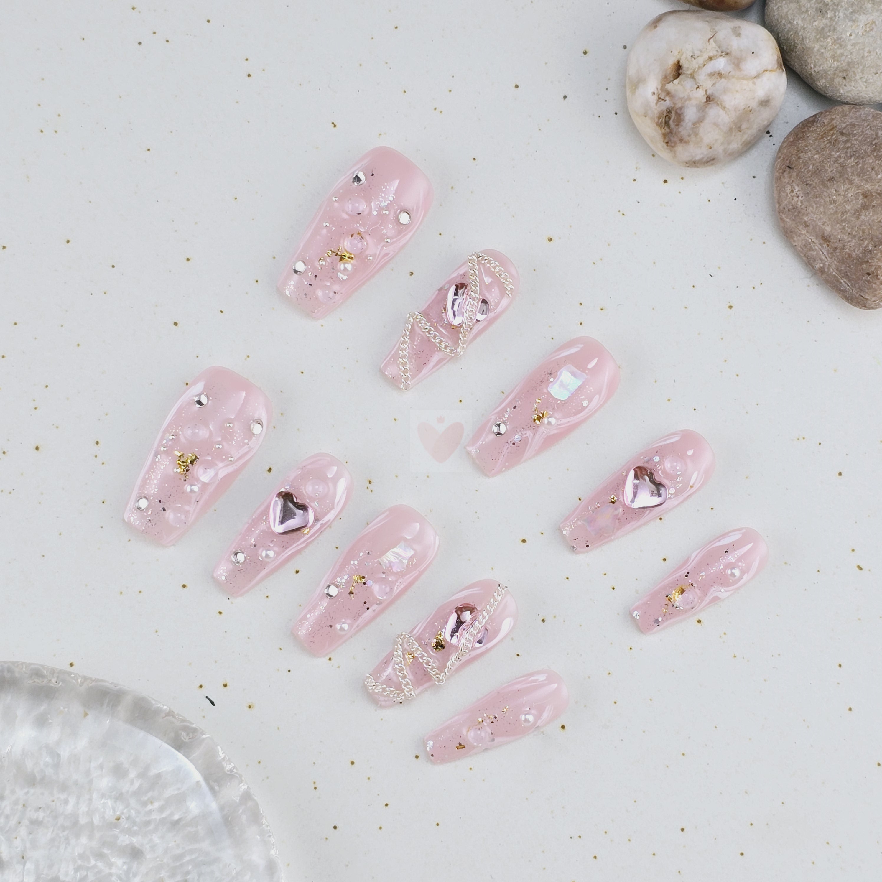 Pink Passion Gem - Dress For Nails - Press On Nails