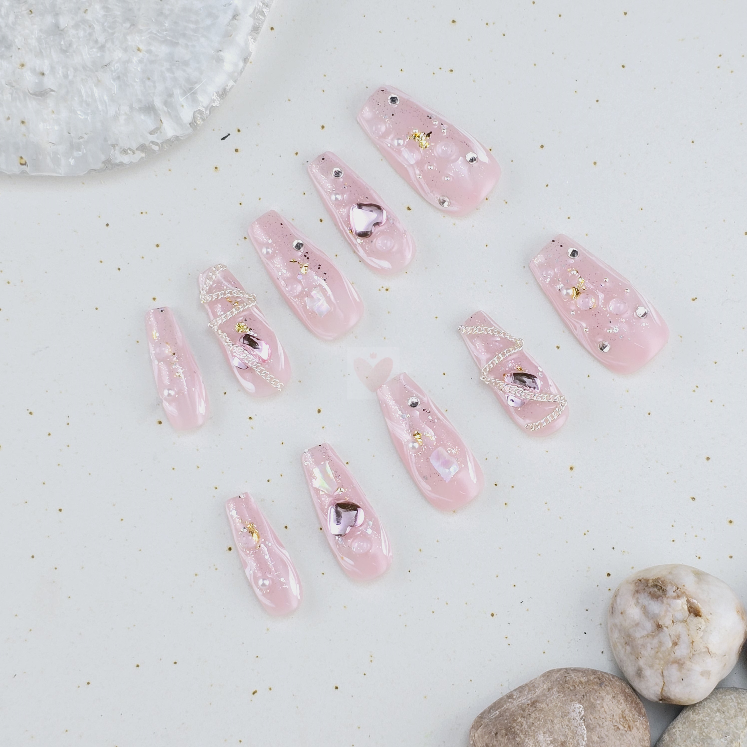 Pink Passion Gem - Dress For Nails - Press On Nails