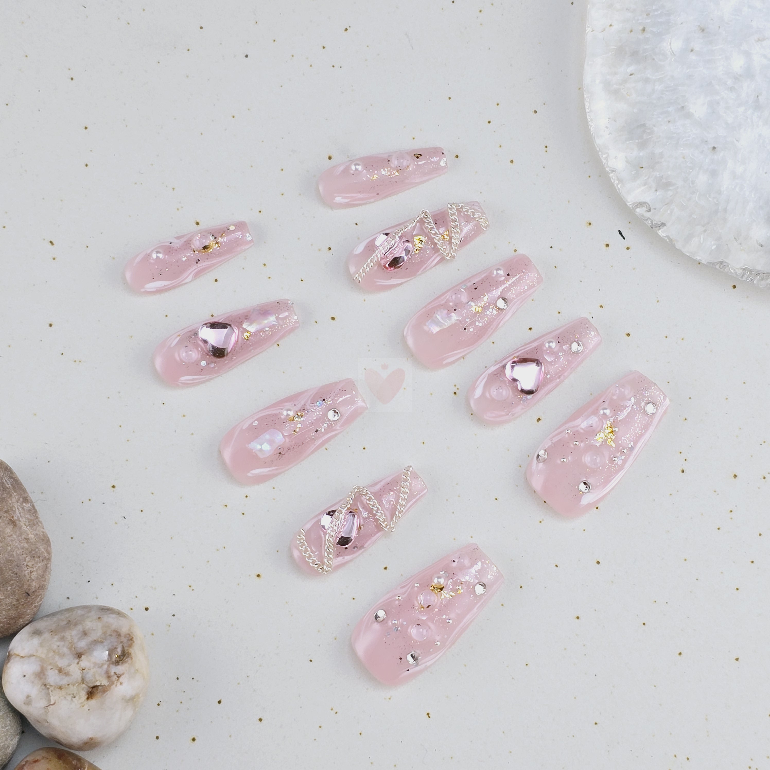 Pink Passion Gem - Dress For Nails - Press On Nails