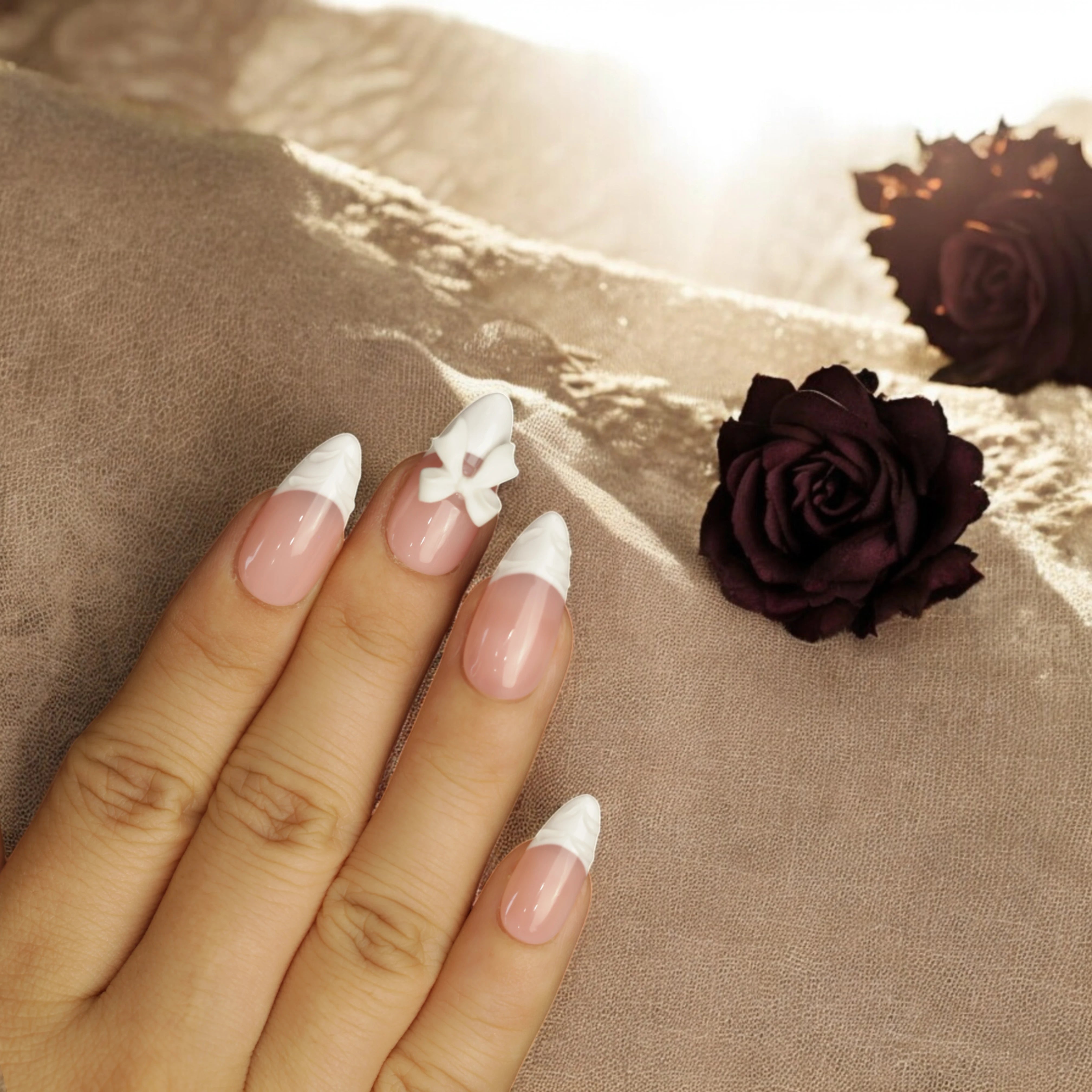 Ribbon Waves - Dress For Nails - Press On Nails
