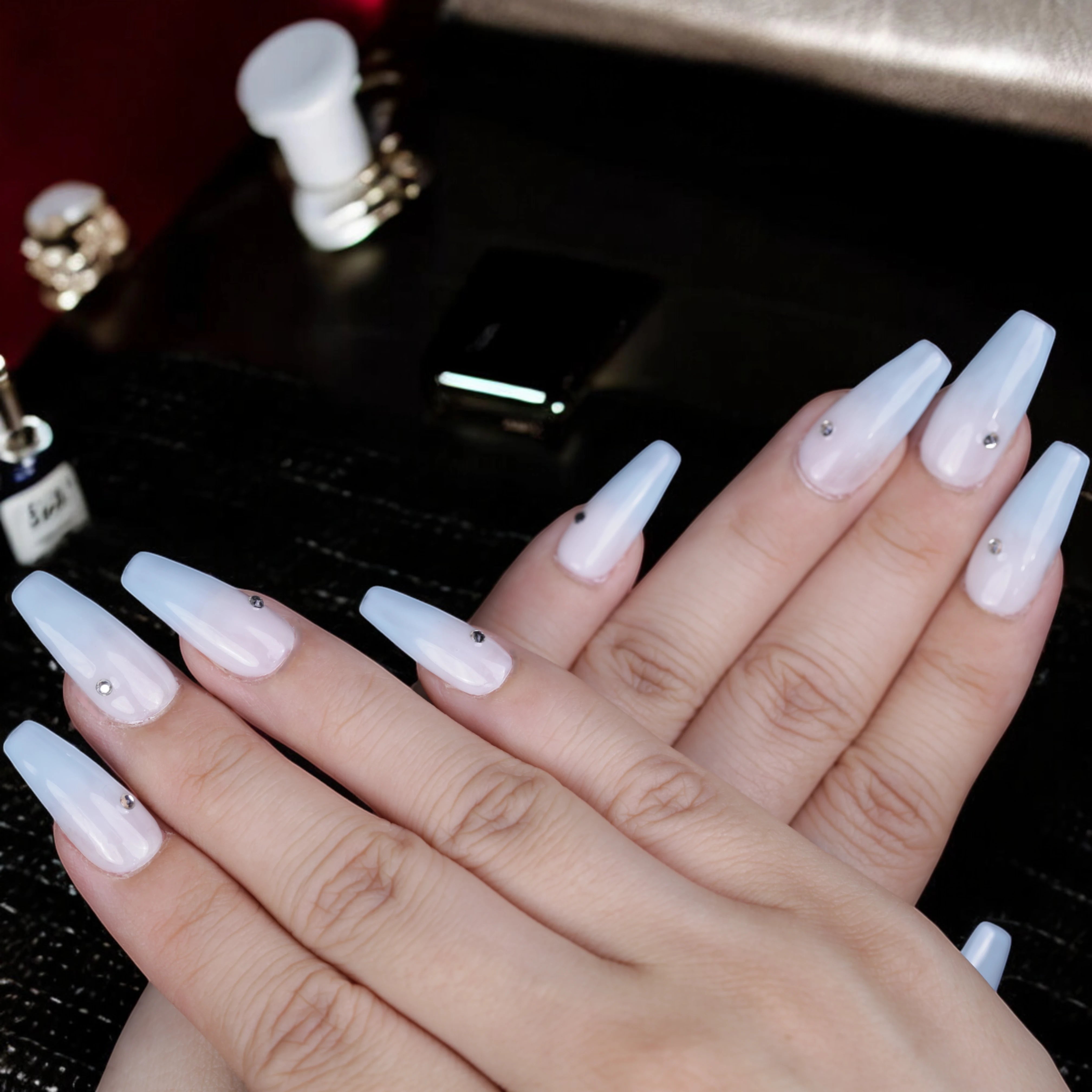 Blue Serenity - Dress For Nails - Press On Nails