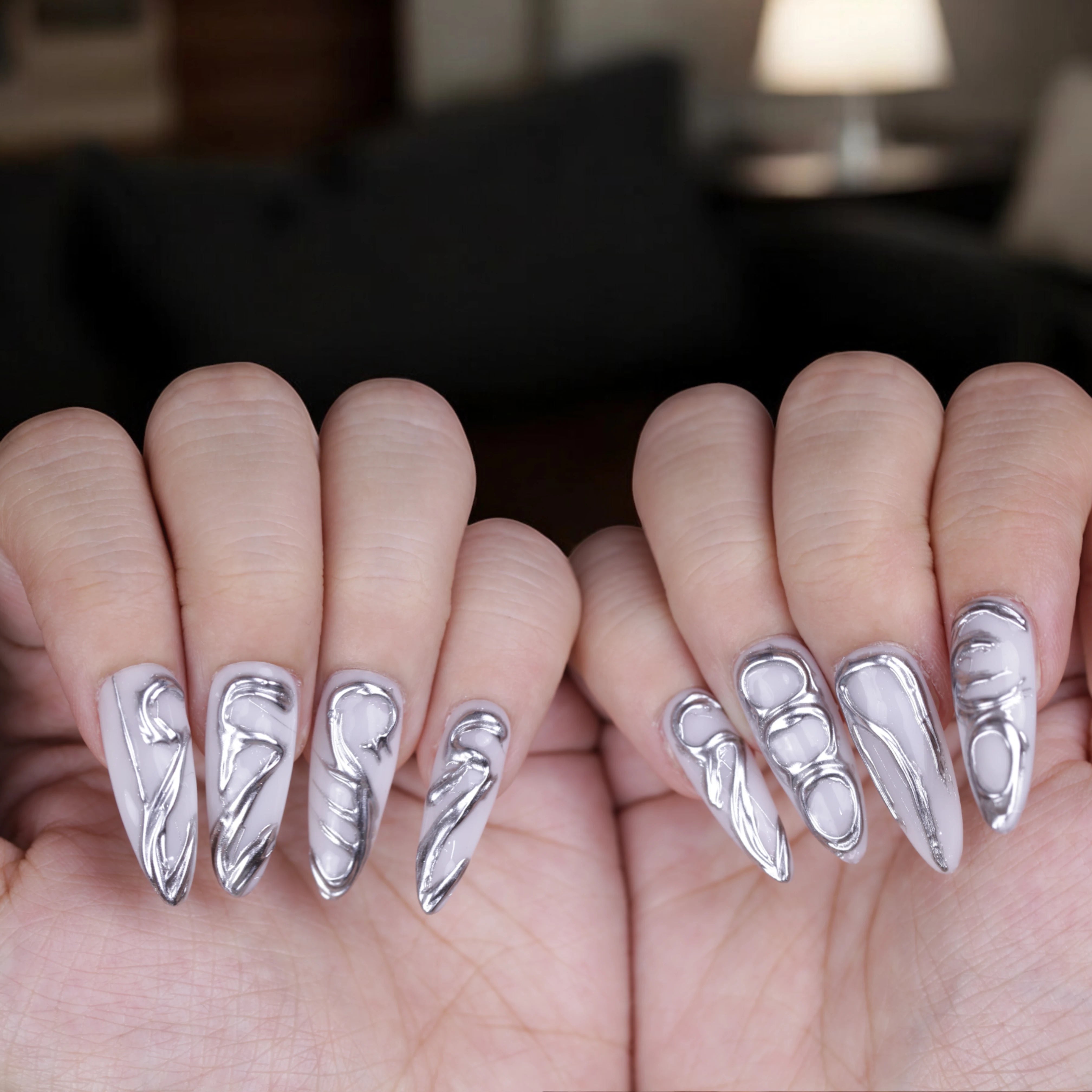 Lunar Chrome - Dress For Nails - Press On Nails