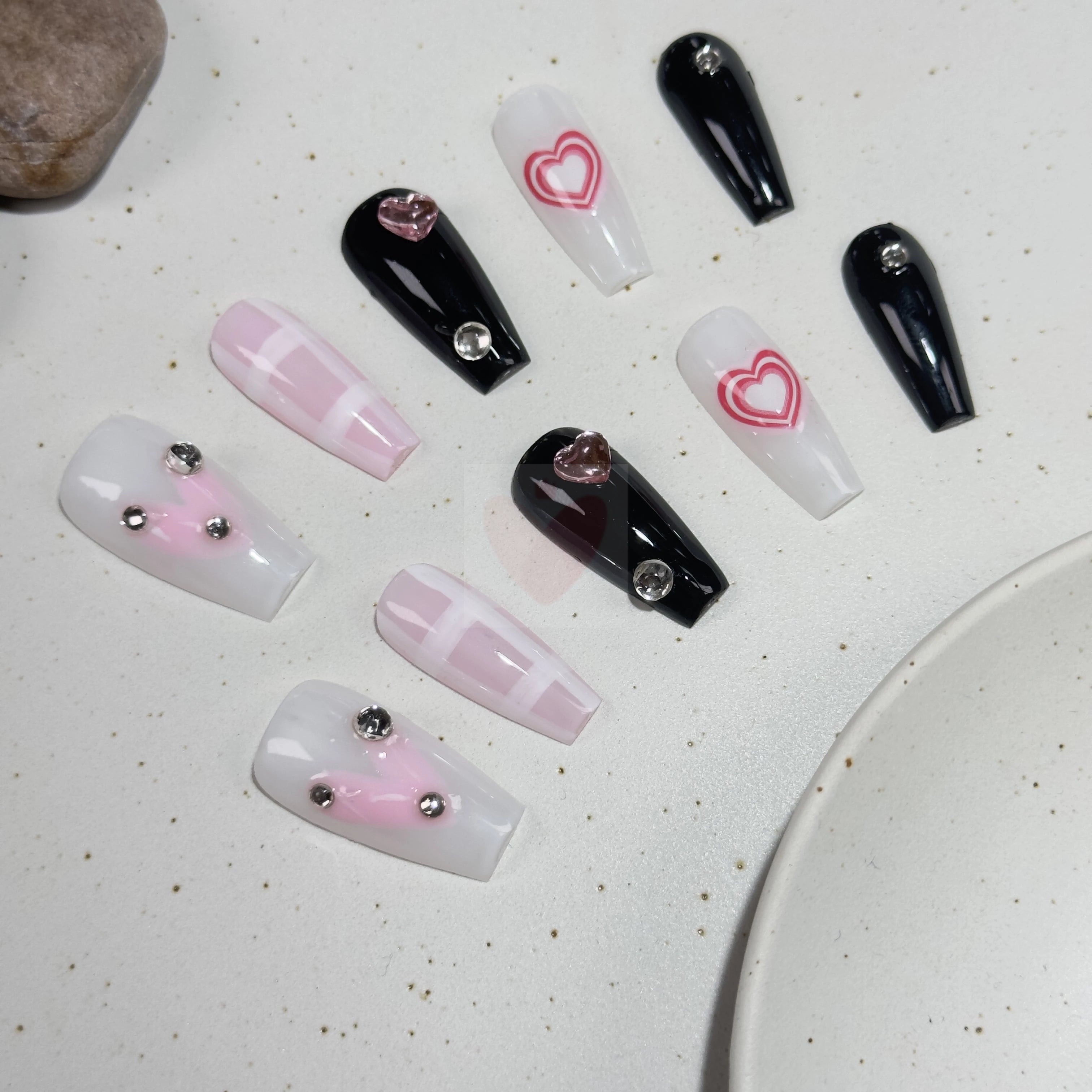 Gemstone Noir - Dress For Nails - Press On Nails