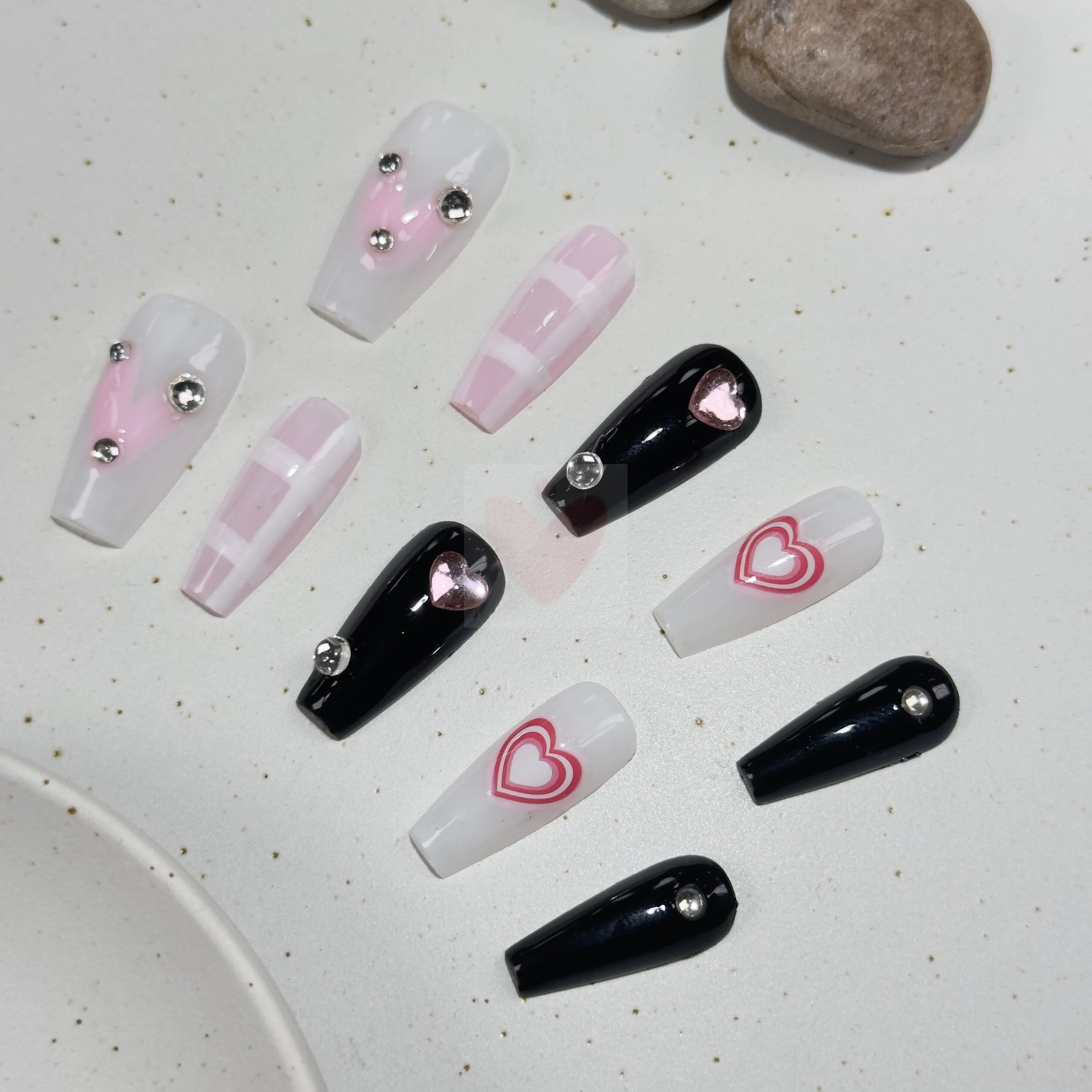 Gemstone Noir - Dress For Nails - Press On Nails