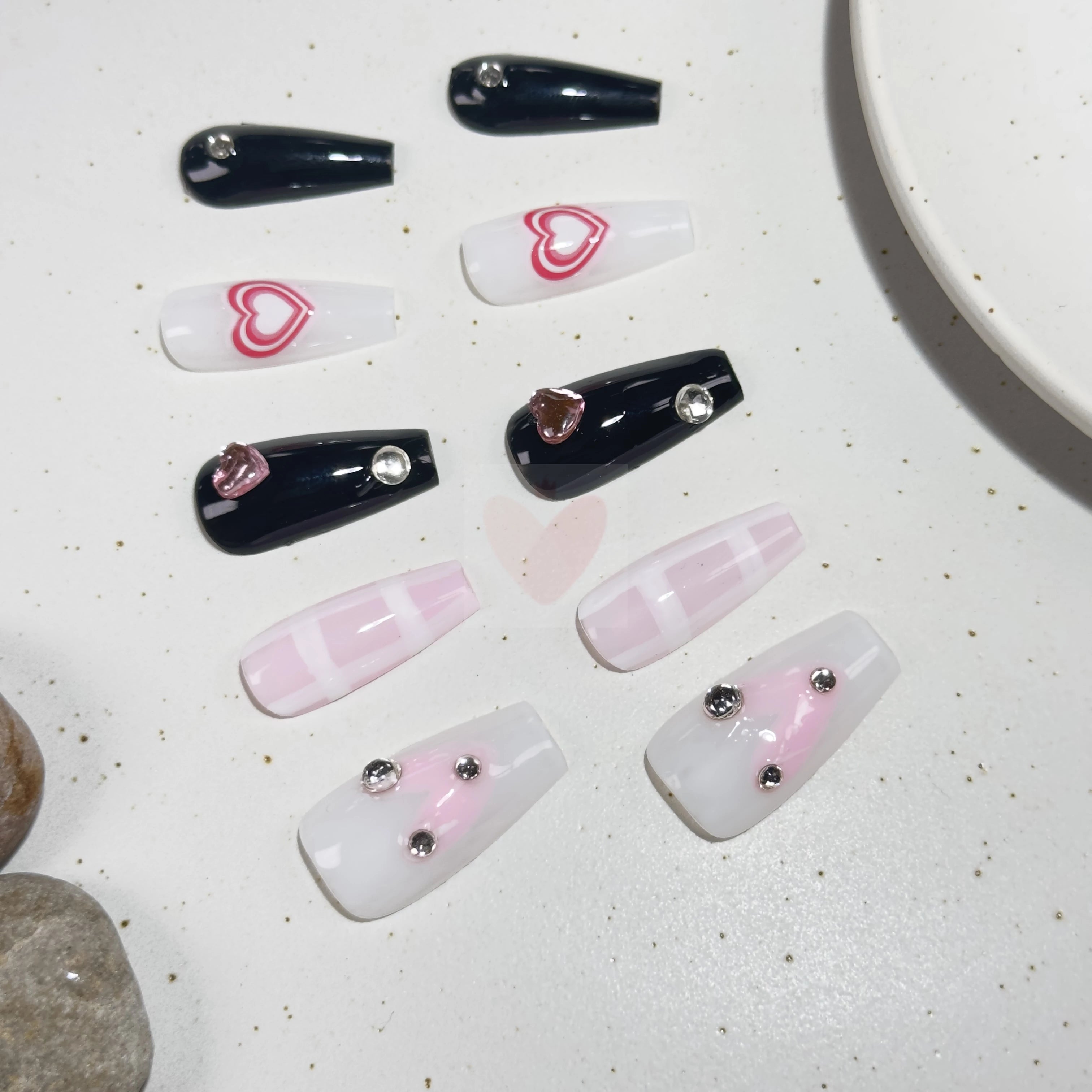 Gemstone Noir - Dress For Nails - Press On Nails