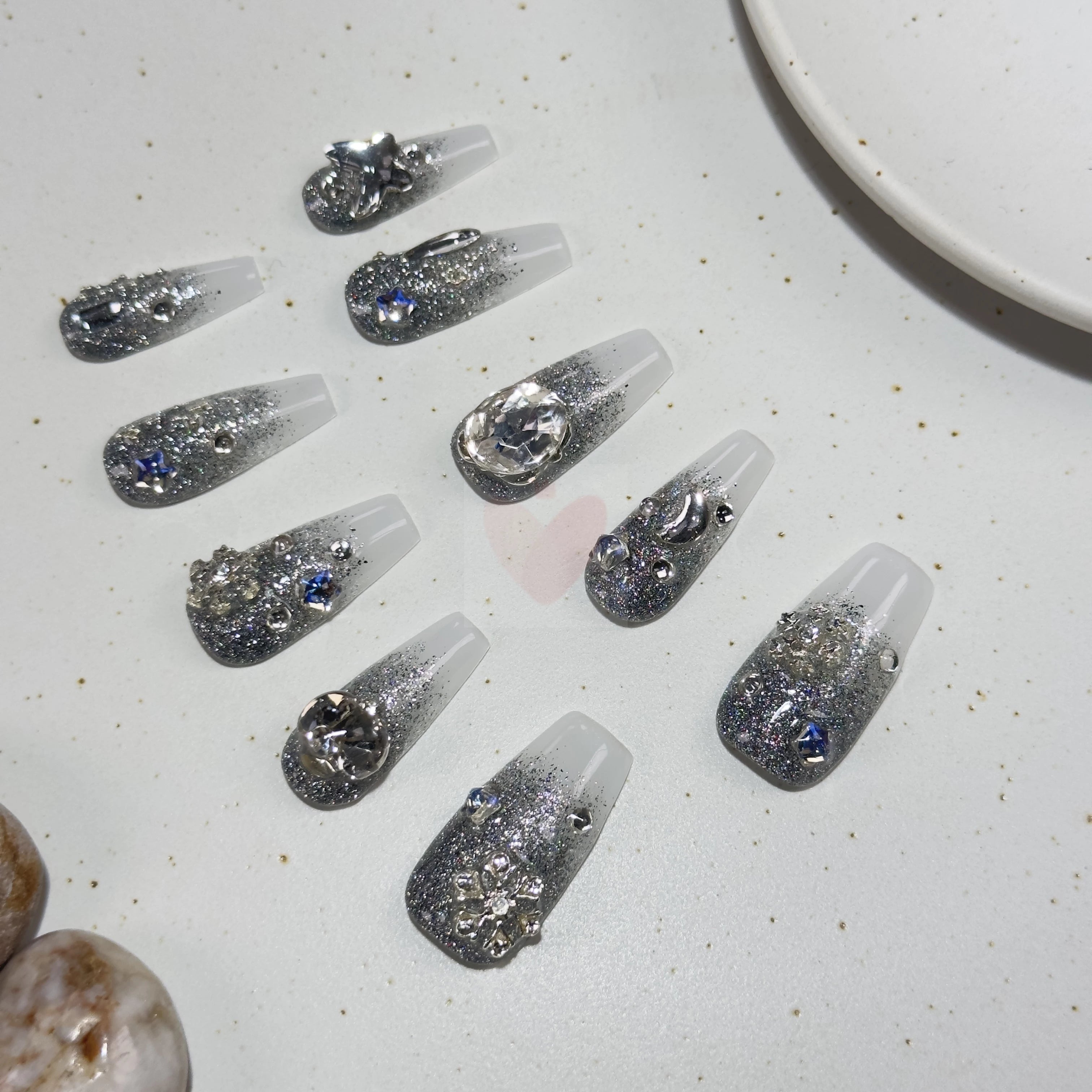 Cosmic Flutter - Dress For Nails - Press On Nails