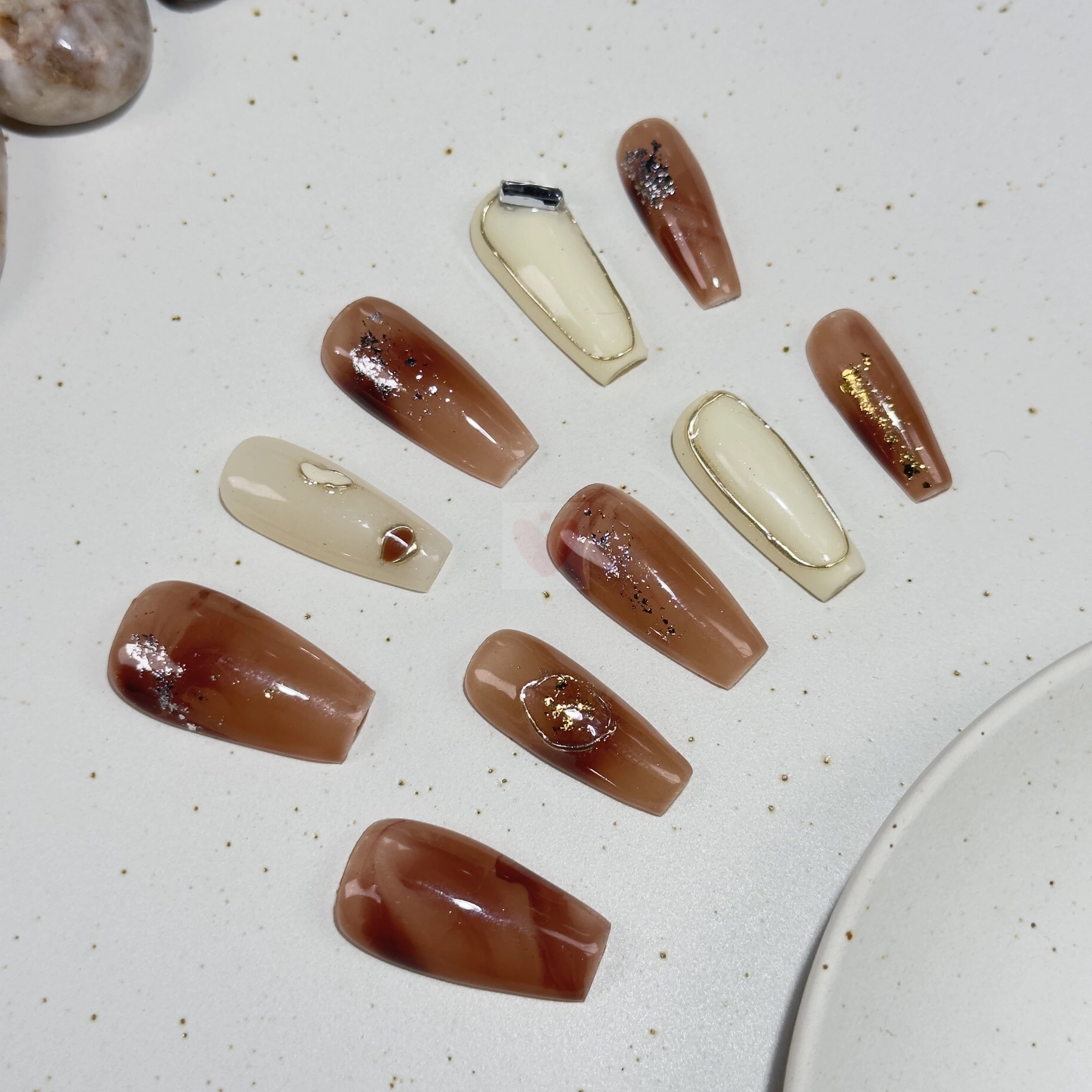 Gilded Treasures - Dress For Nails - Press On Nails