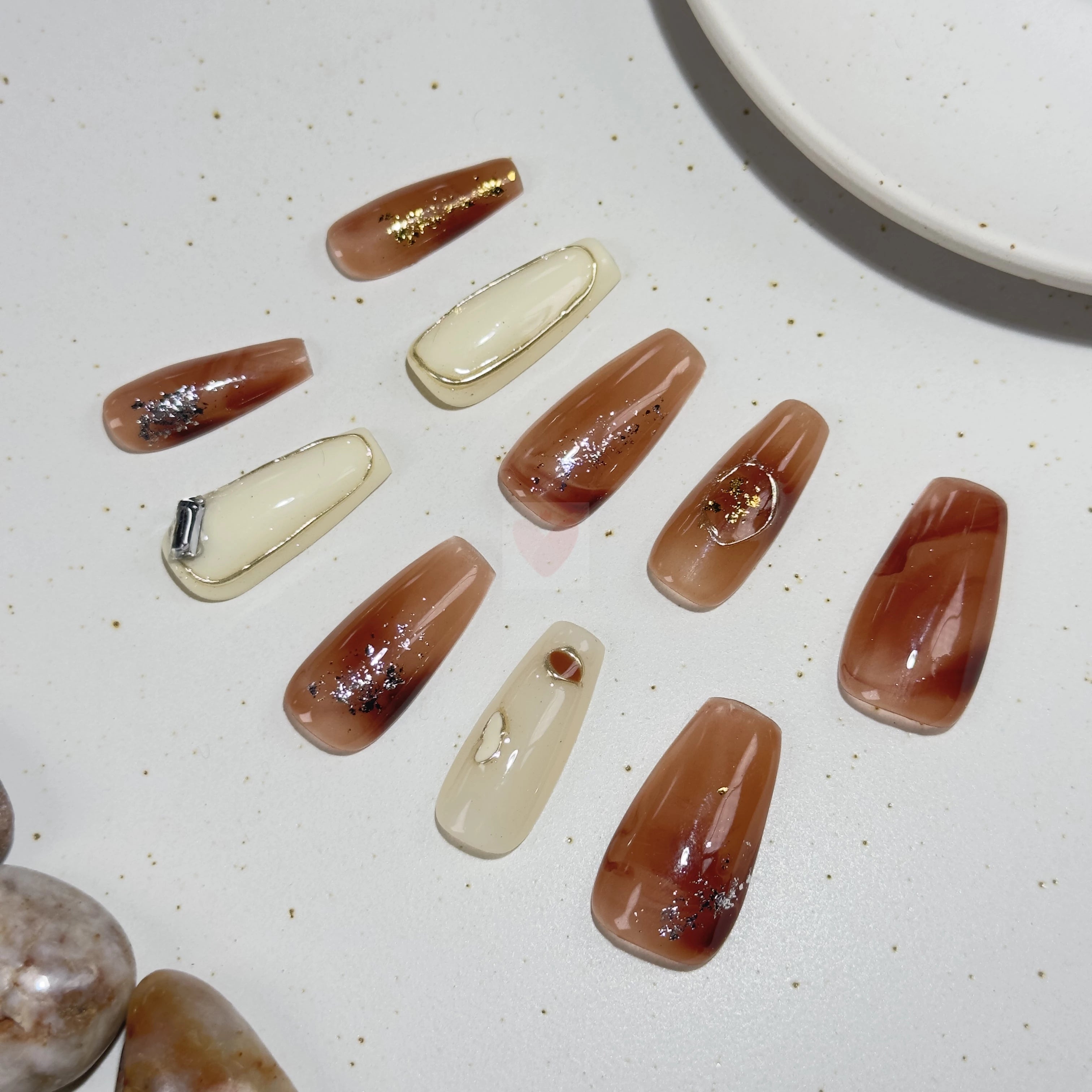 Gilded Treasures - Dress For Nails - Press On Nails