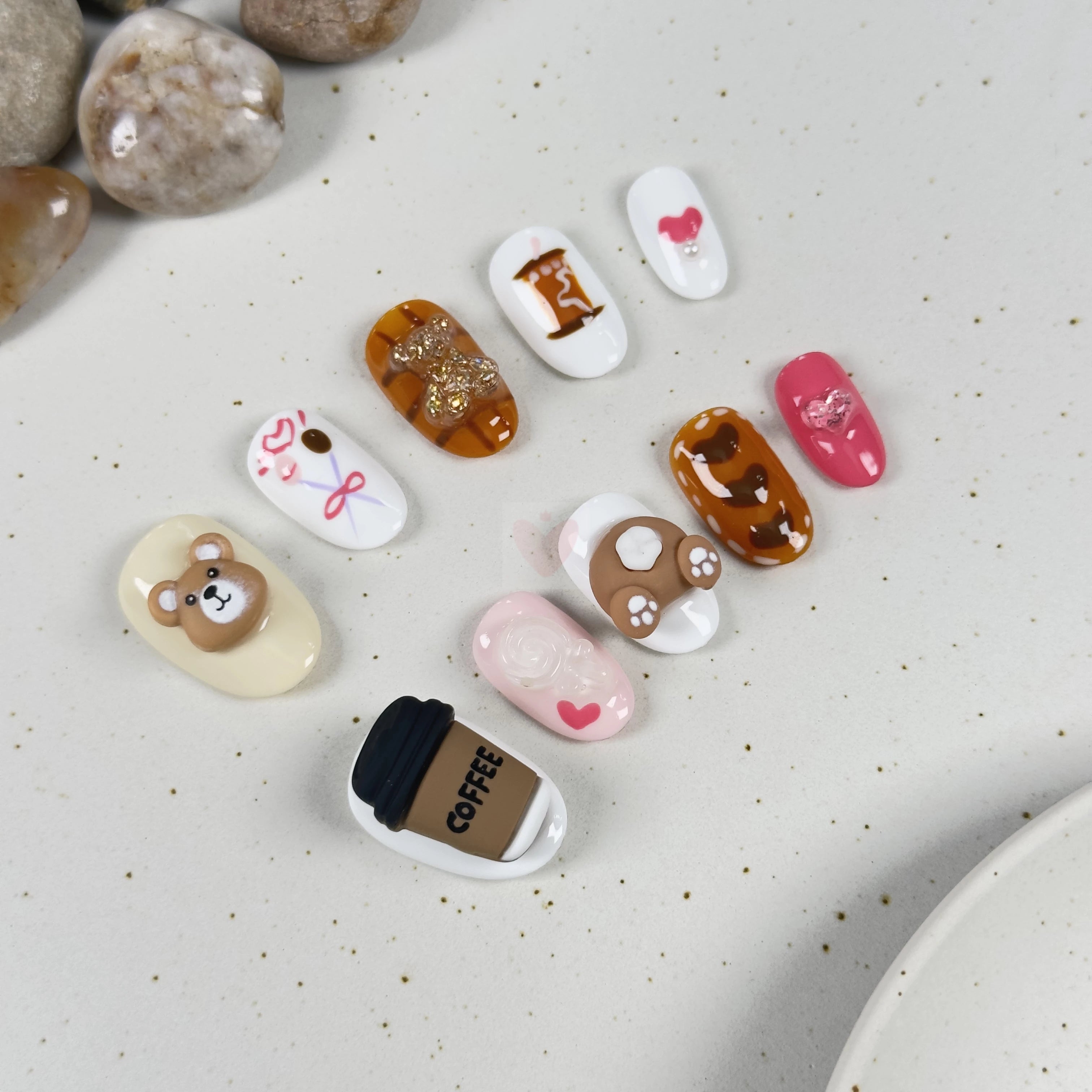 Sweet Bear Hug - Dress For Nails - Press On Nails