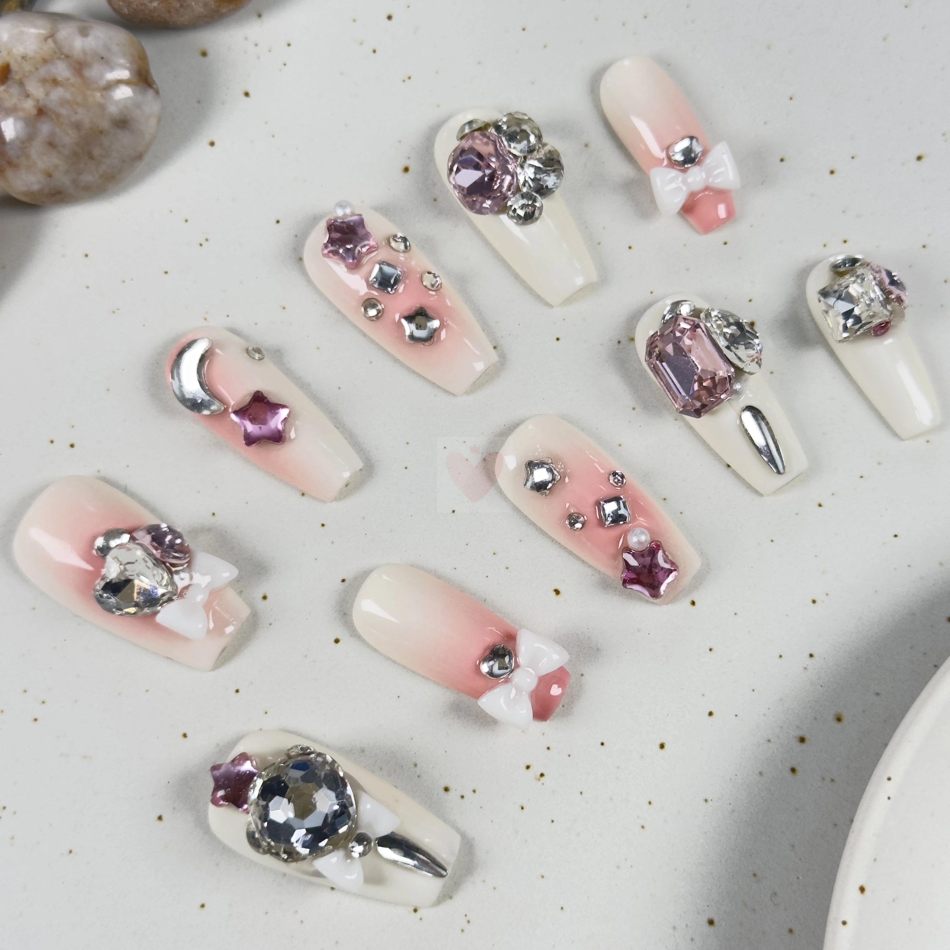 Starry Blush - Dress For Nails - Press On Nails