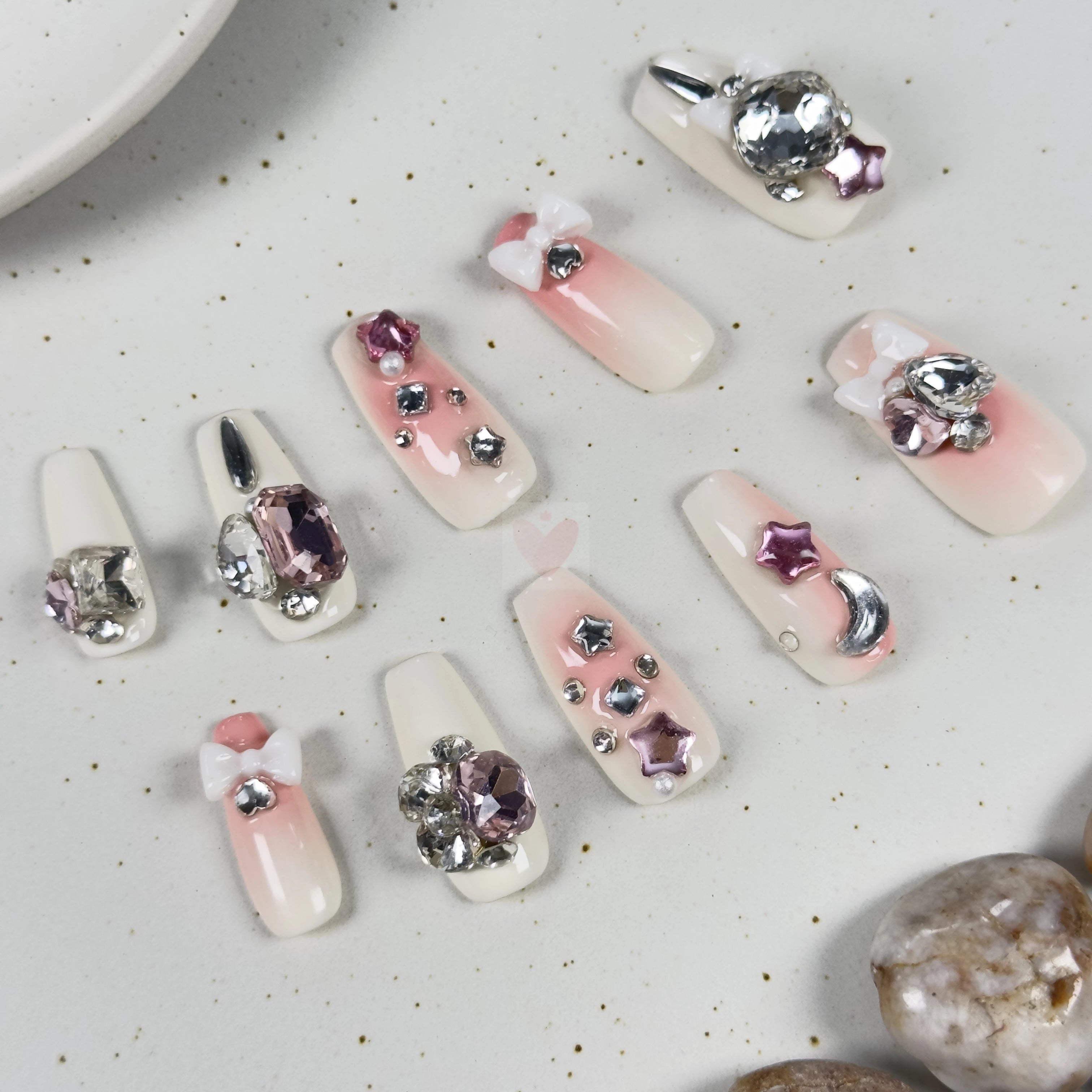 Starry Blush - Dress For Nails - Press On Nails
