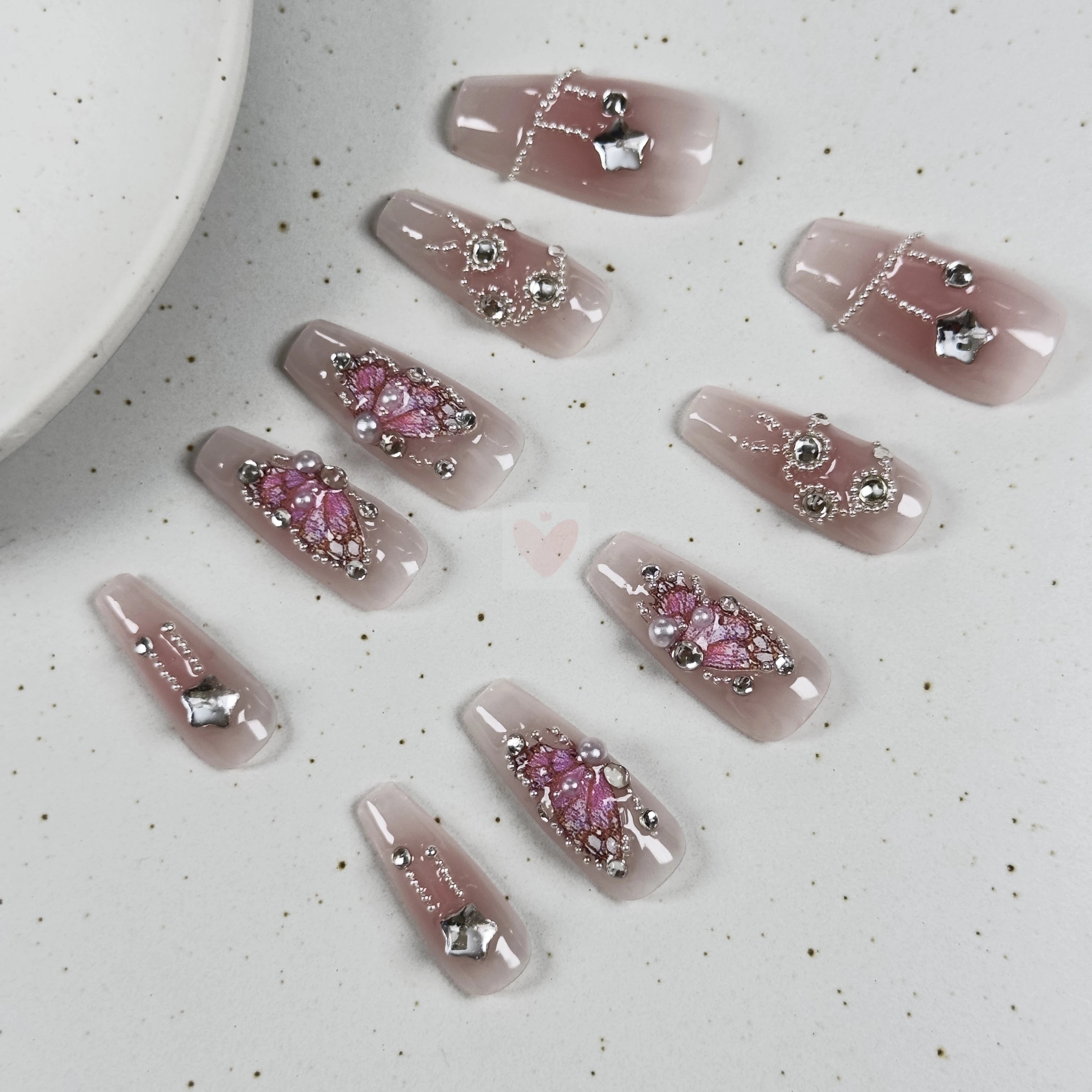 Starry Blush - Dress For Nails - Press On Nails