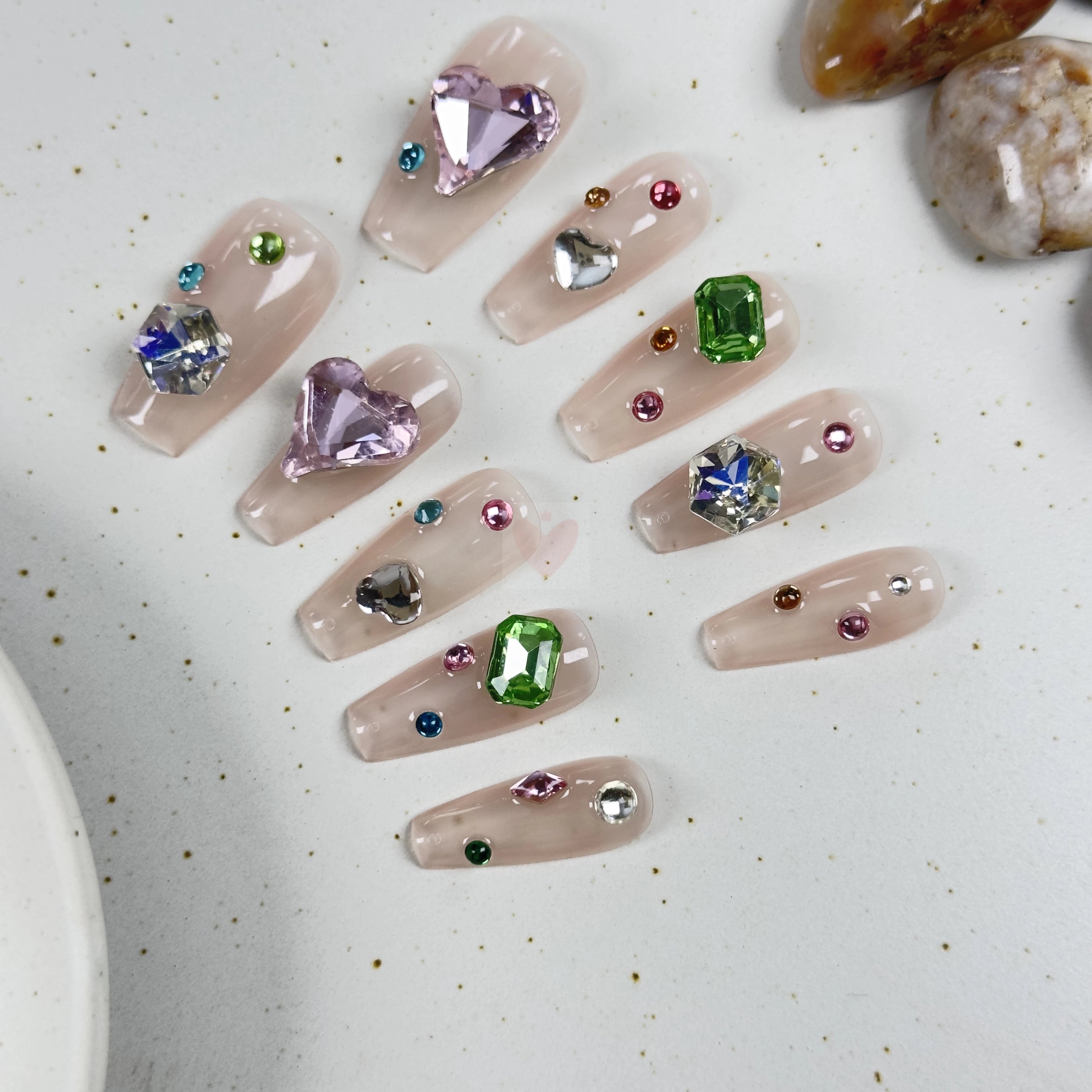 Earthly Sparkle - Dress For Nails - Press On Nails