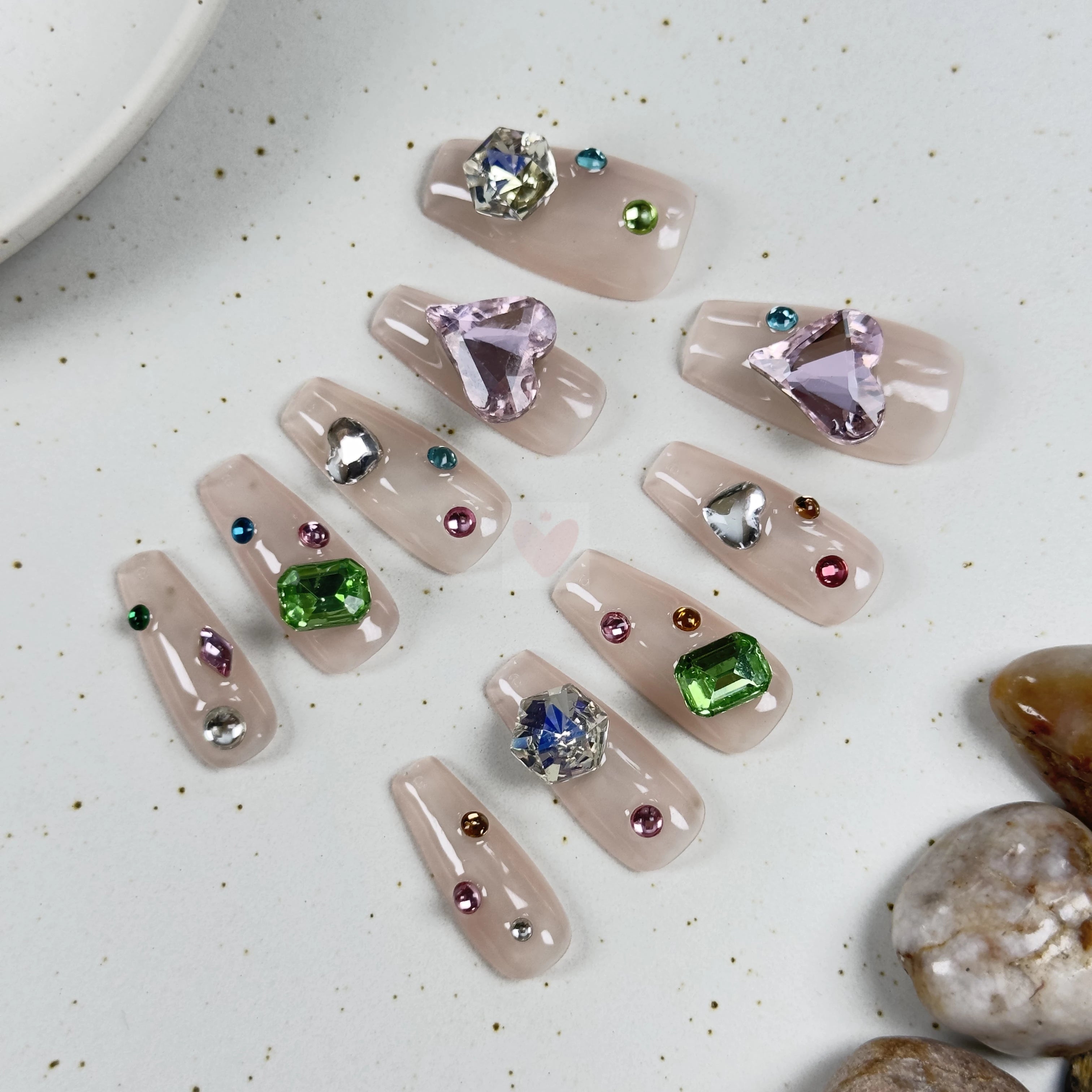 Earthly Sparkle - Dress For Nails - Press On Nails