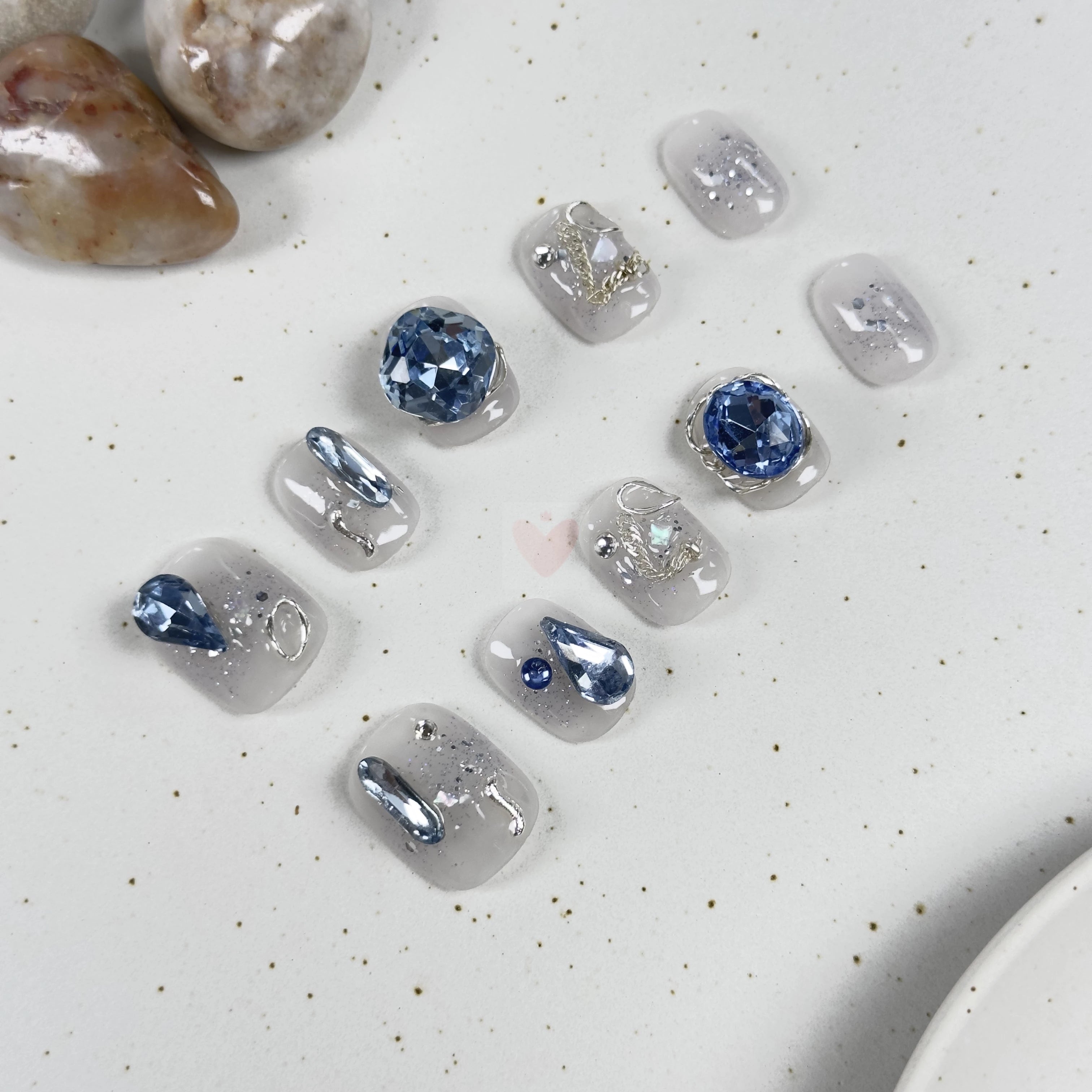 Sapphire Sparkle - Dress For Nails - Press On Nails