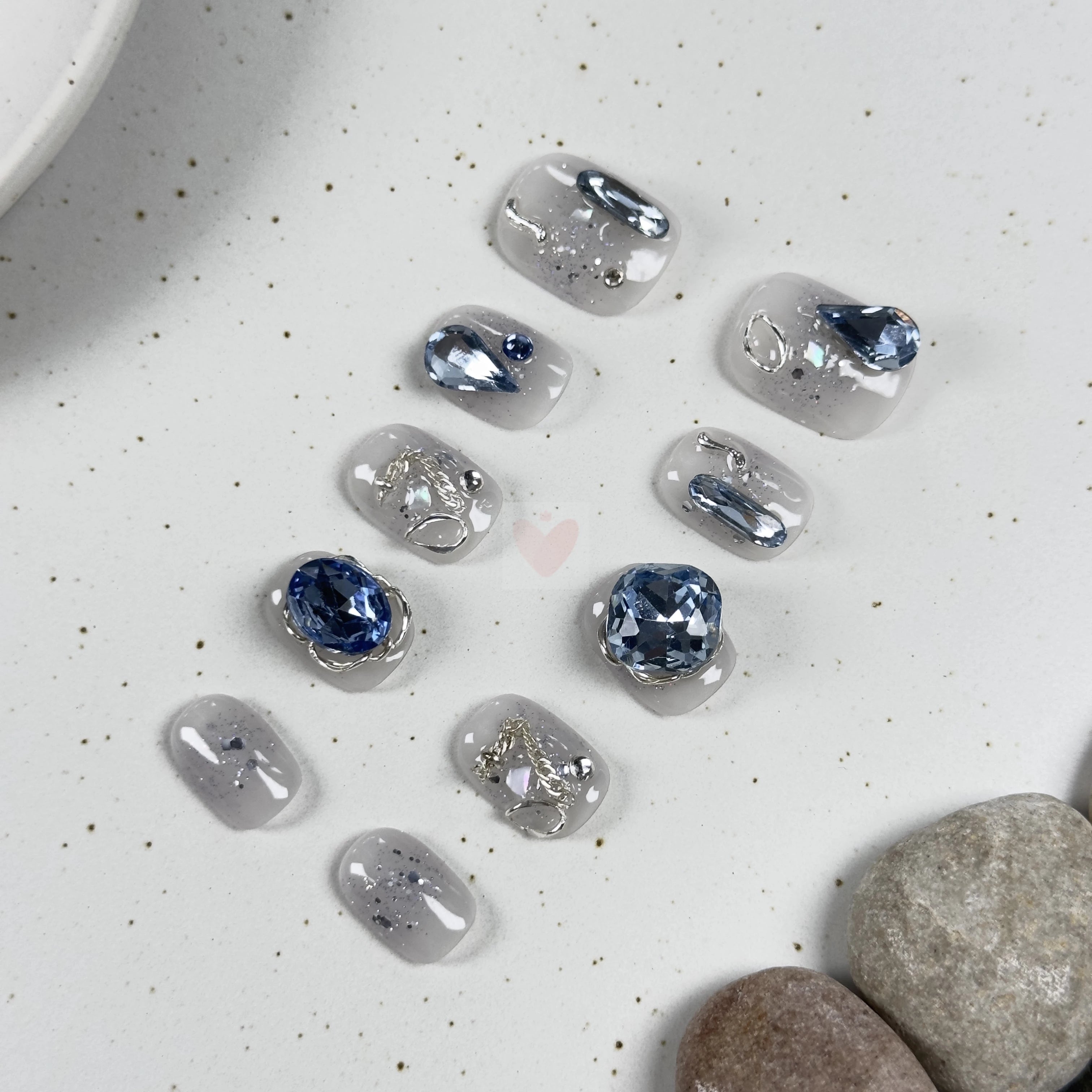 Sapphire Sparkle - Dress For Nails - Press On Nails