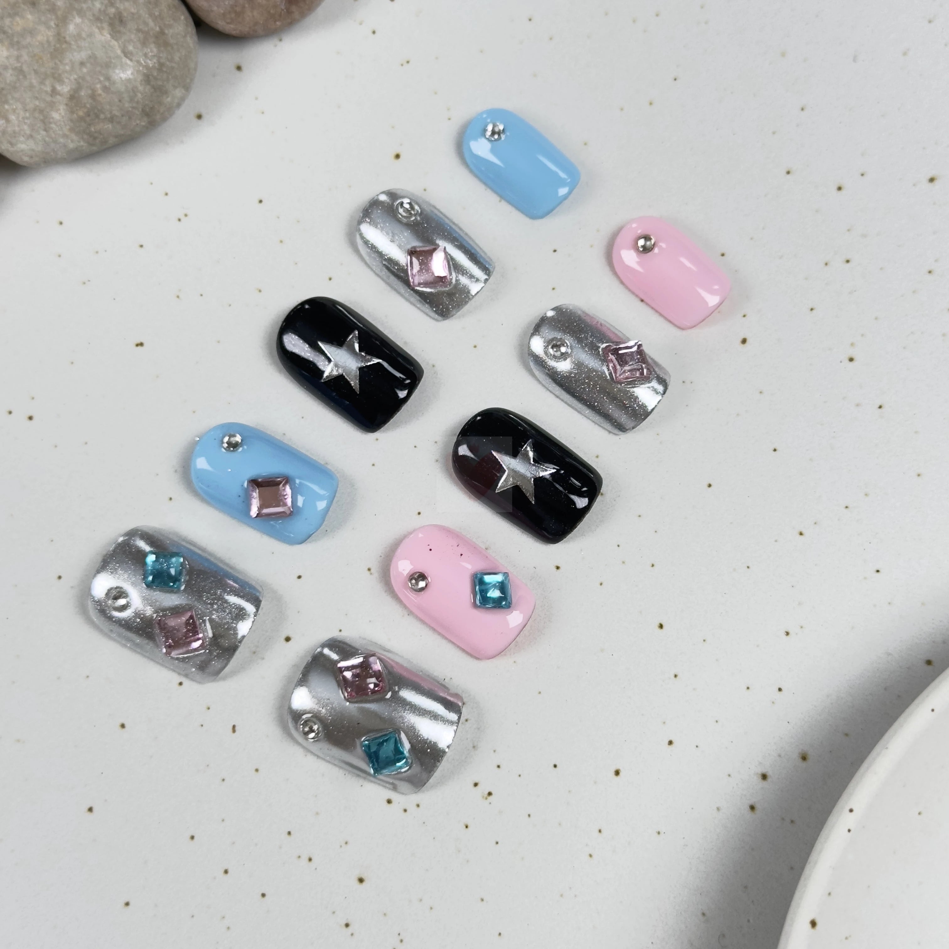 Starry Twilight - Dress For Nails - Press On Nails