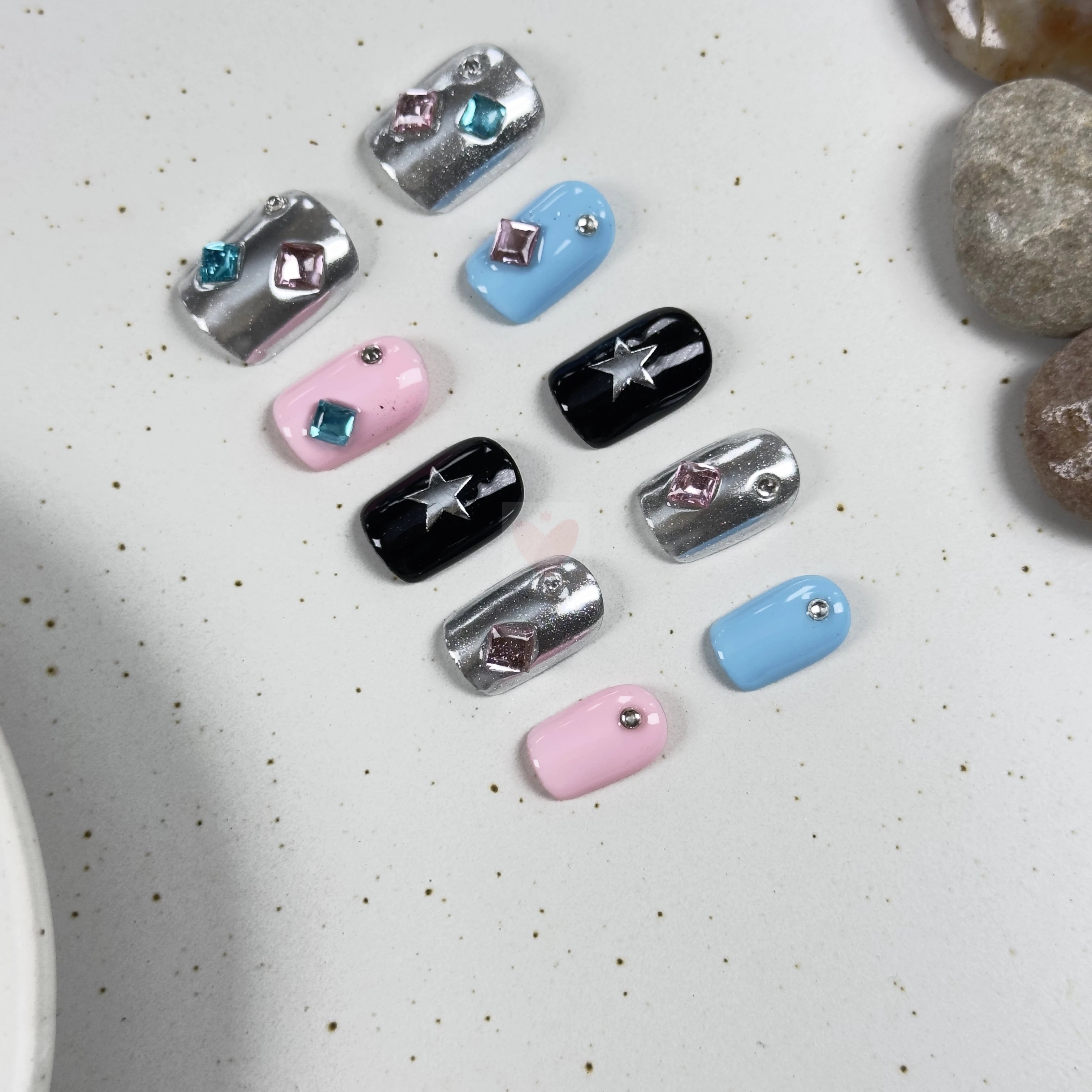 Starry Twilight - Dress For Nails - Press On Nails