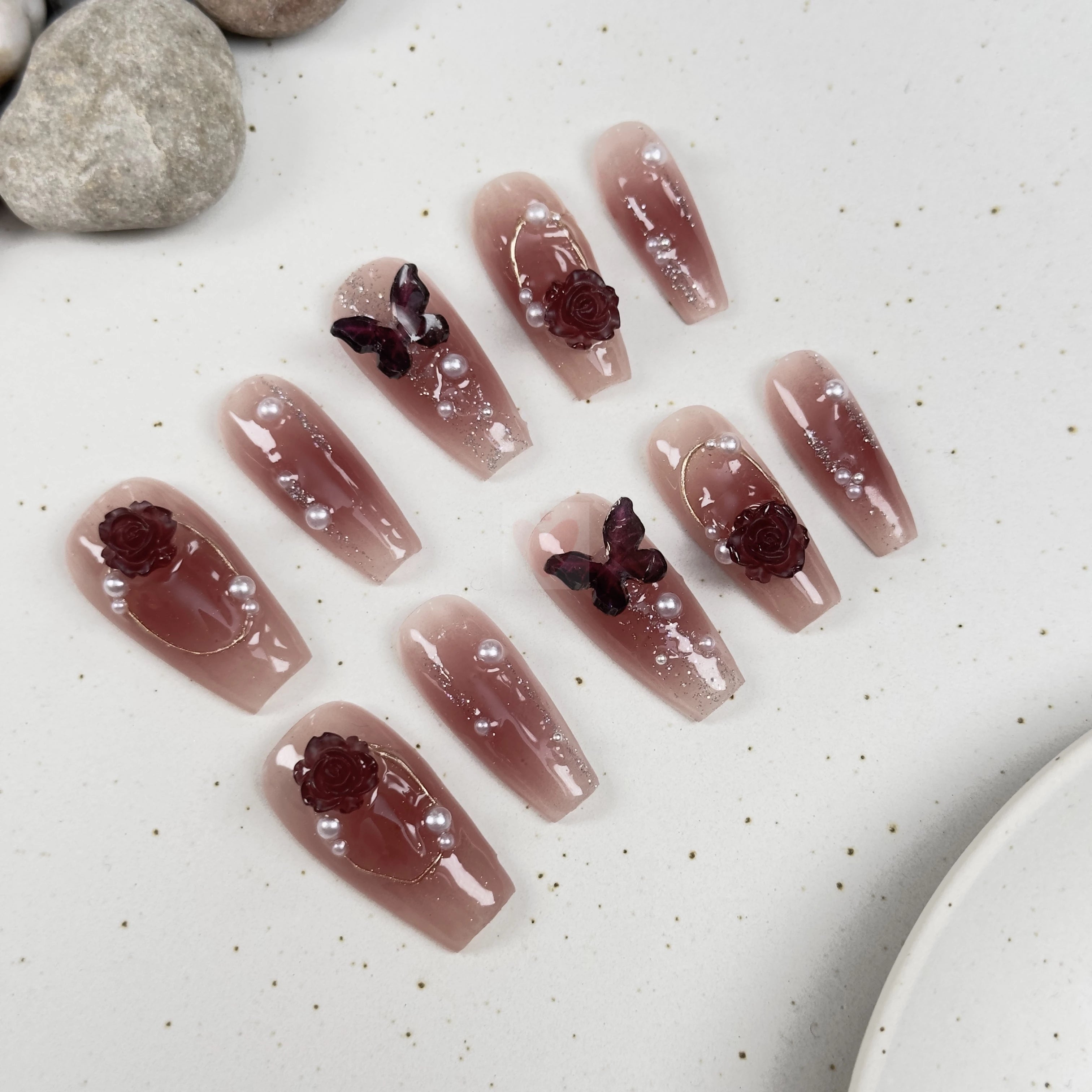 Crimson Radiance - Dress For Nails - Press On Nails