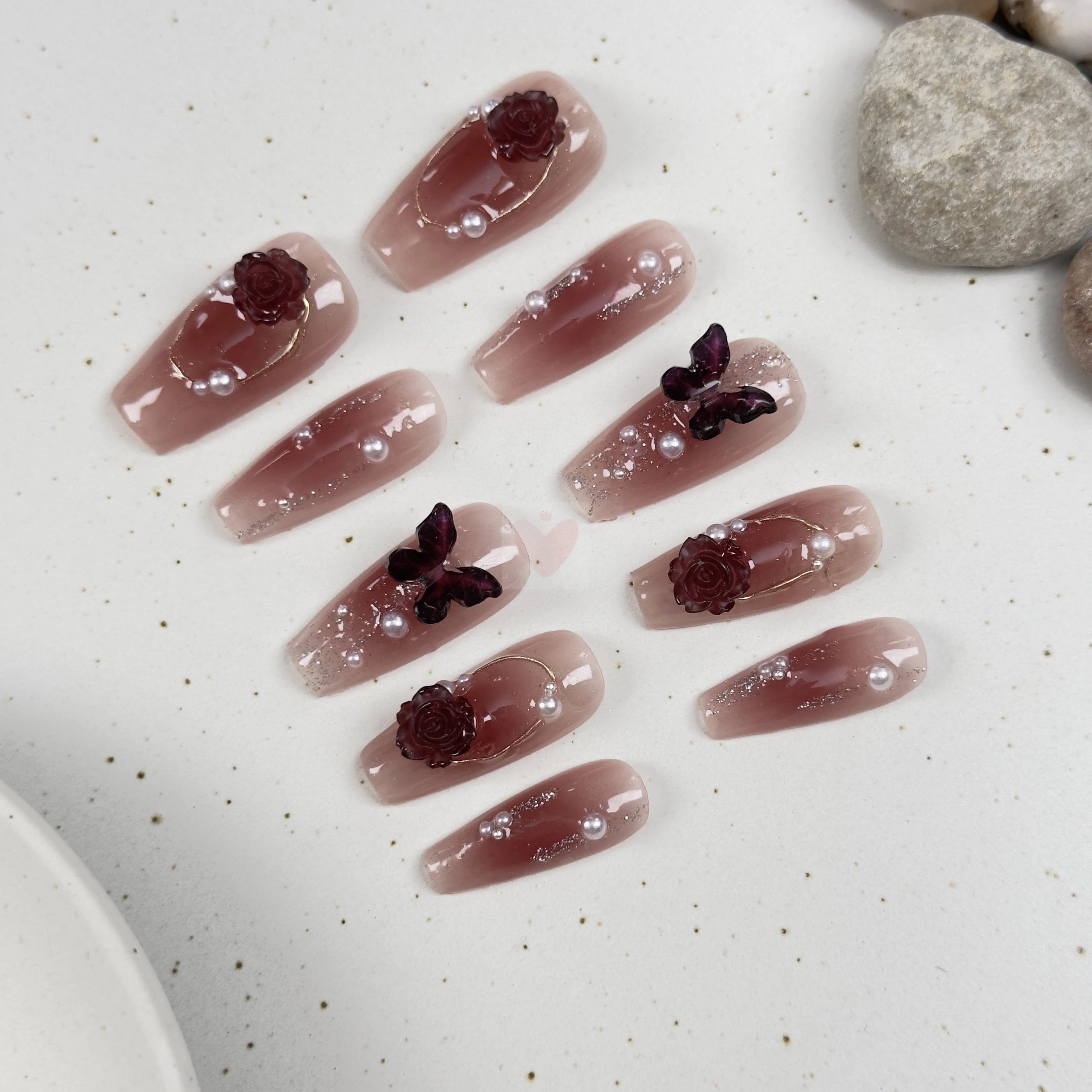 Crimson Radiance - Dress For Nails - Press On Nails