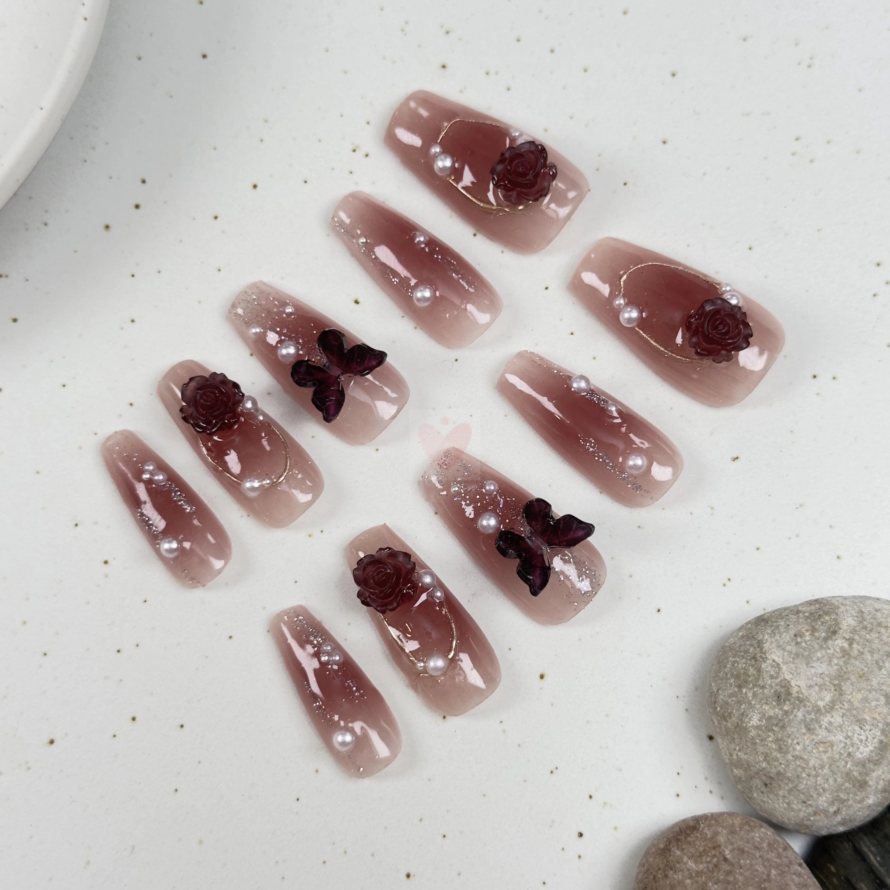 Crimson Radiance - Dress For Nails - Press On Nails