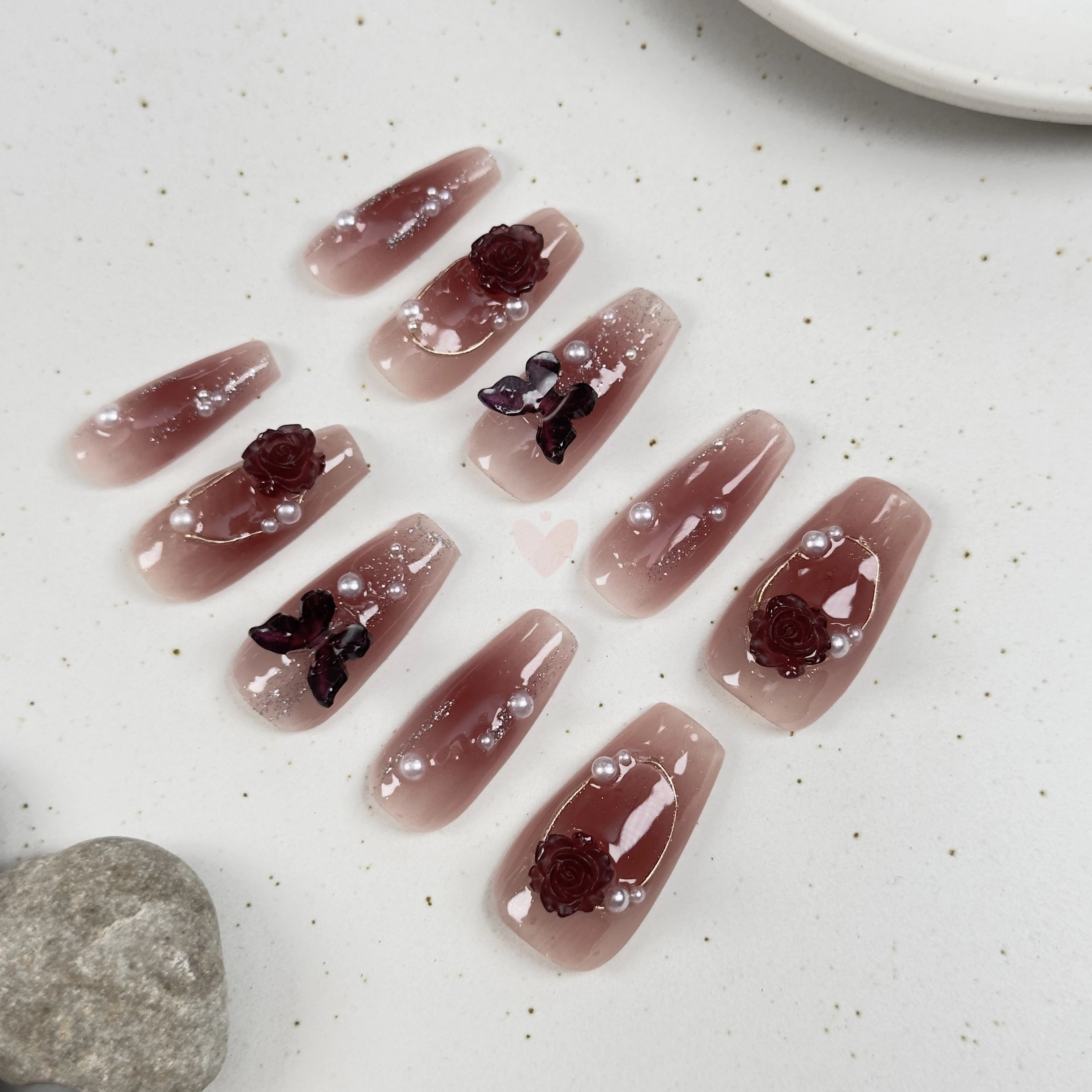 Crimson Radiance - Dress For Nails - Press On Nails