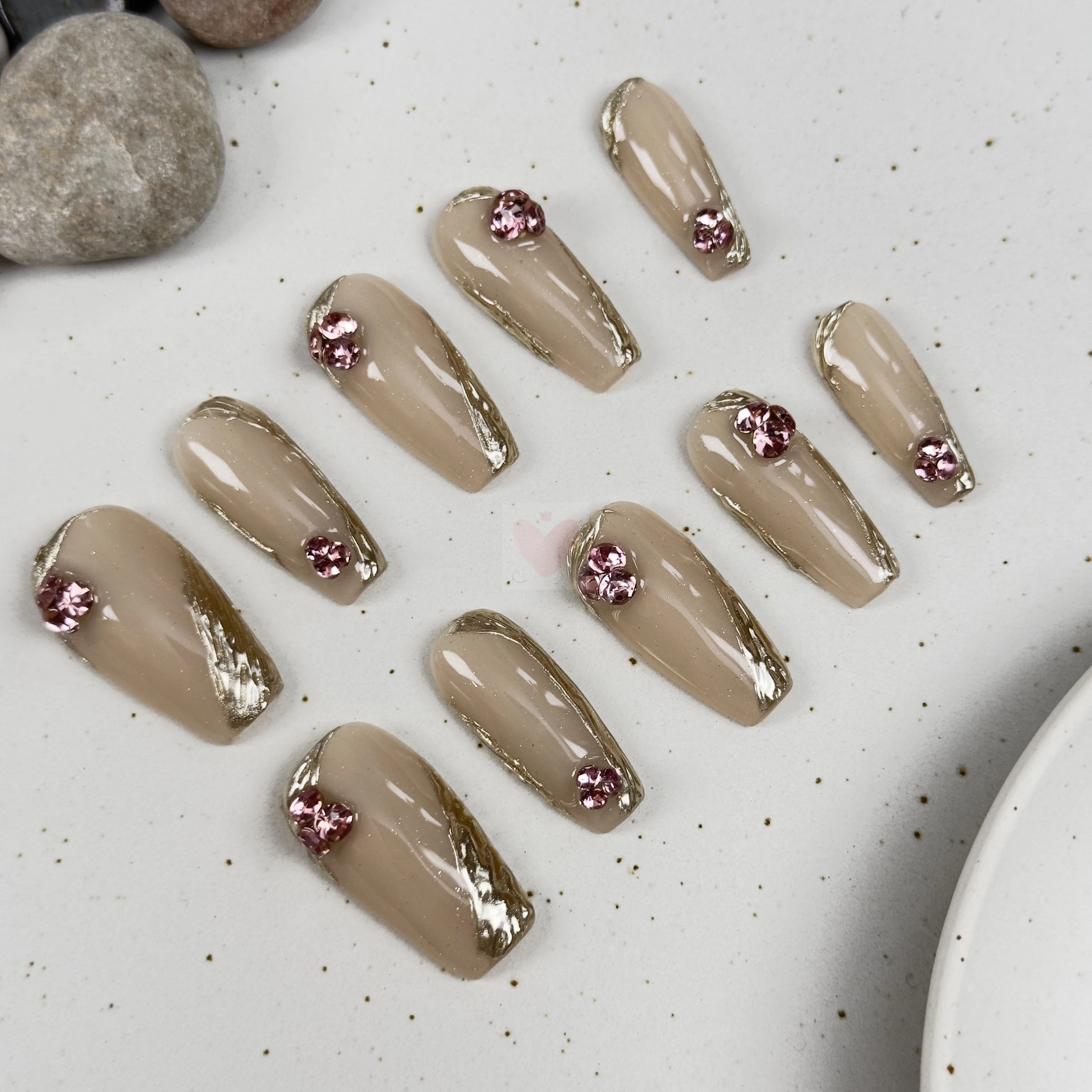 Golden Blush - Dress For Nails - Press On Nails