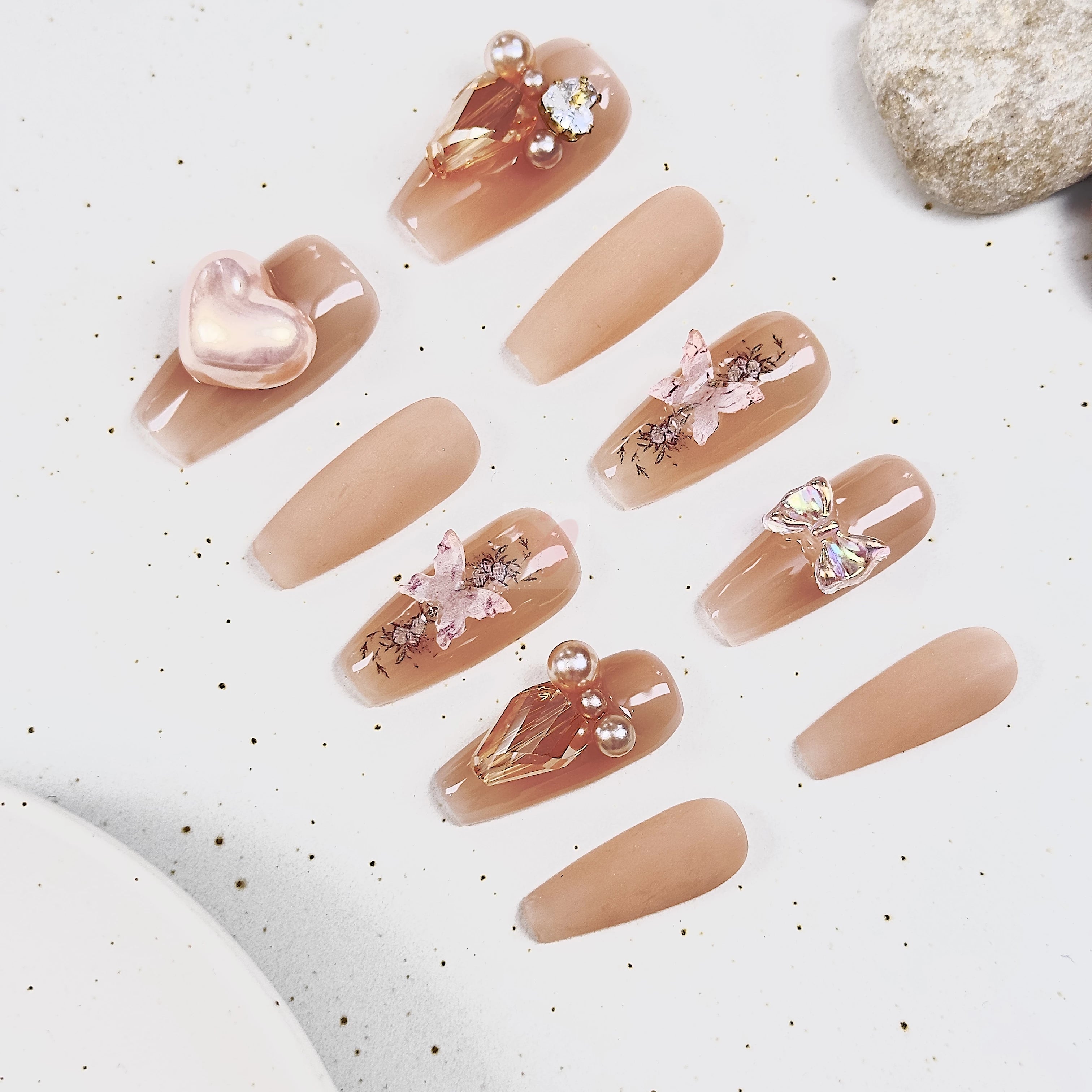 Blushing Whispers - Dress For Nails - Press On Nails