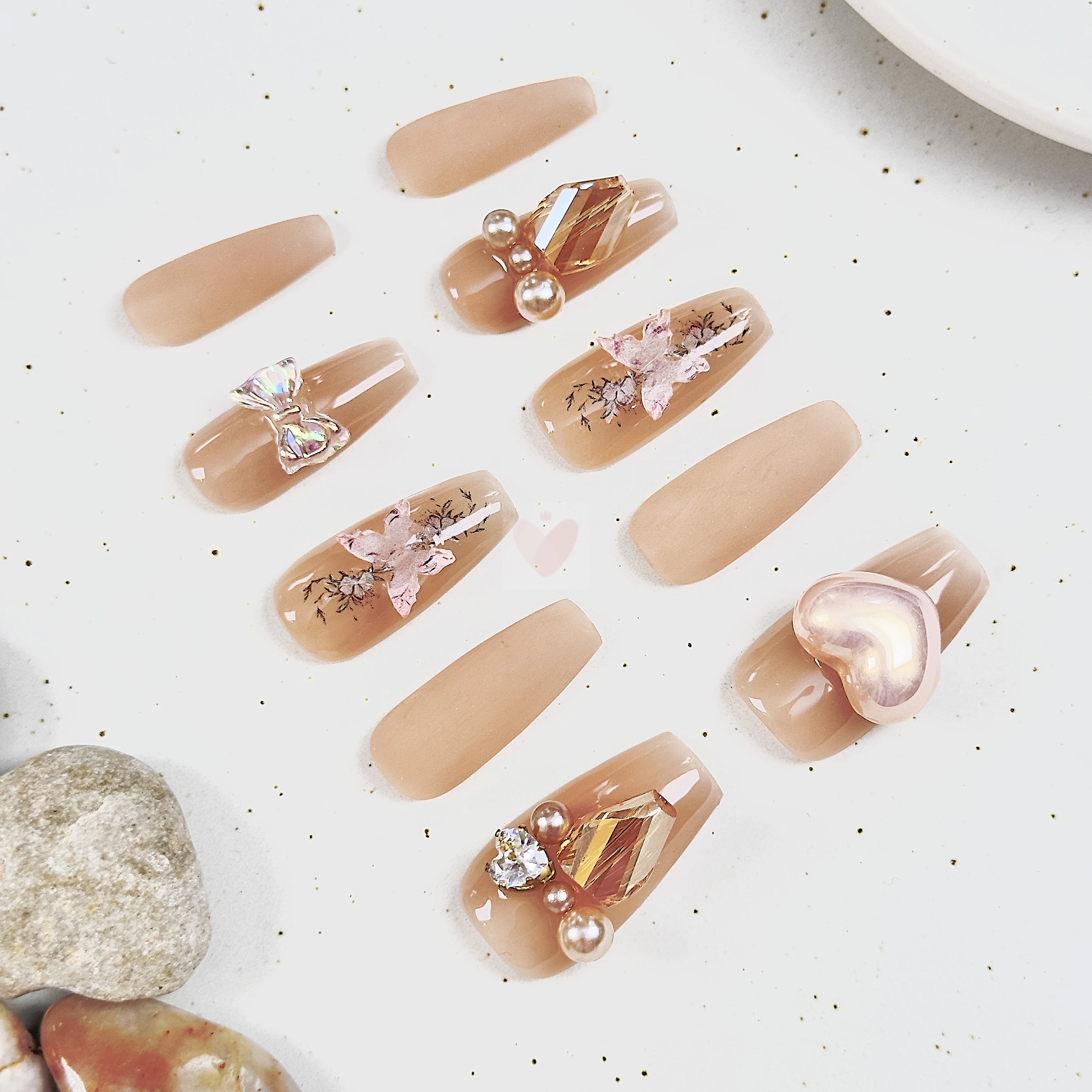 Blushing Whispers - Dress For Nails - Press On Nails