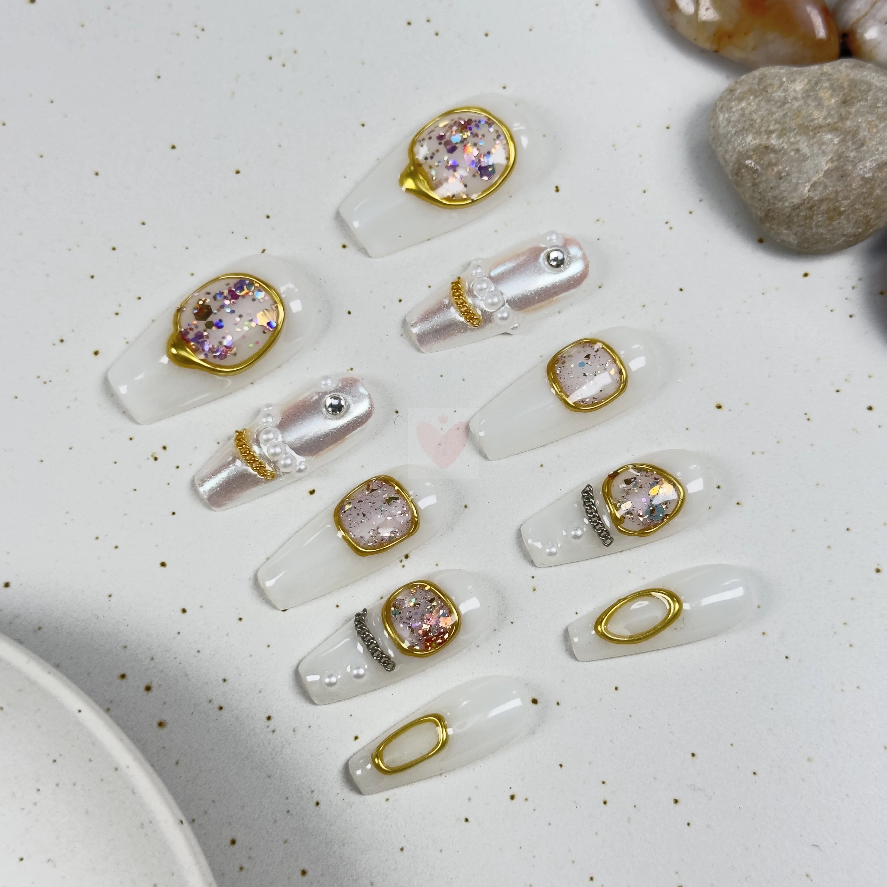 Silver Mirage - Dress For Nails - Press On Nails