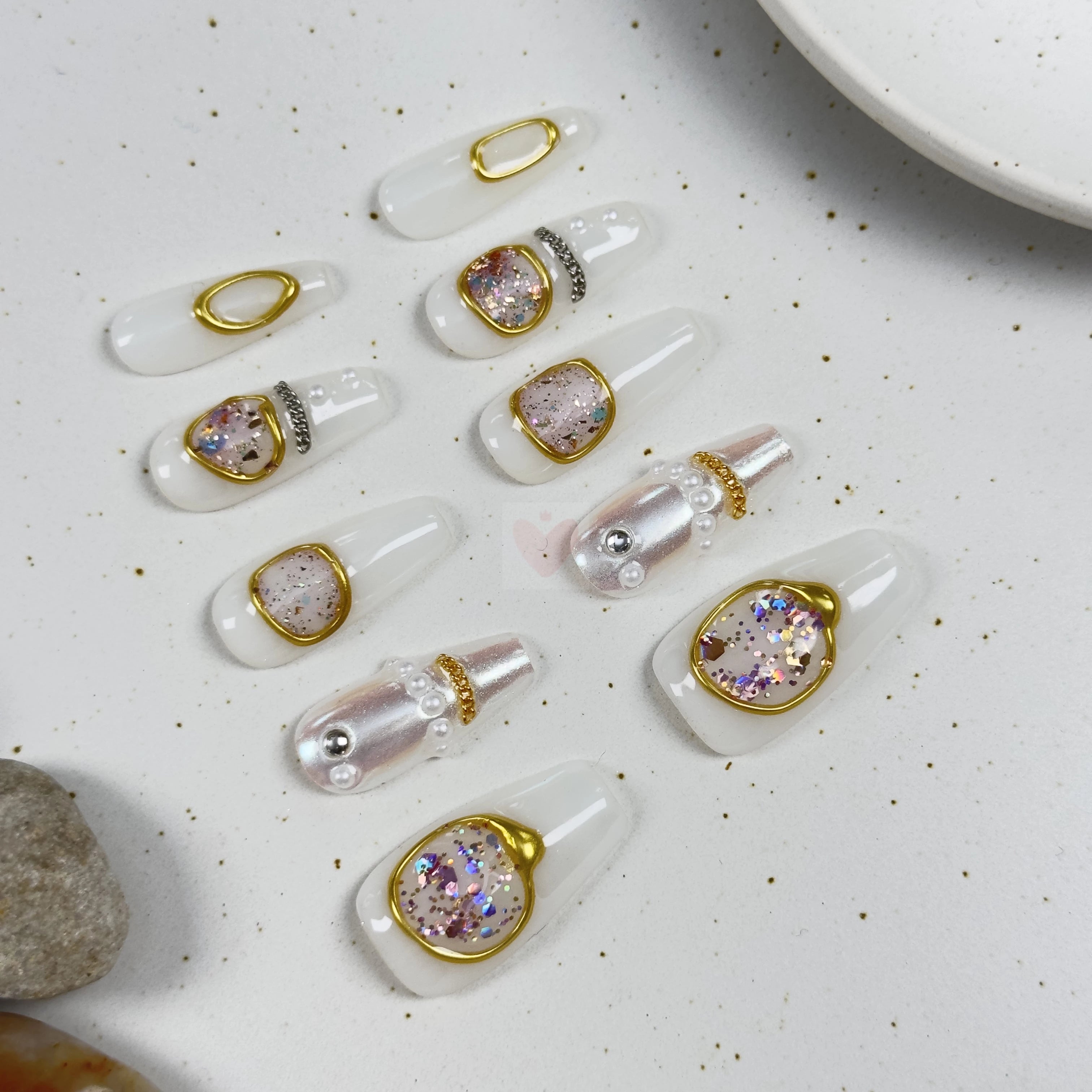 Silver Mirage - Dress For Nails - Press On Nails