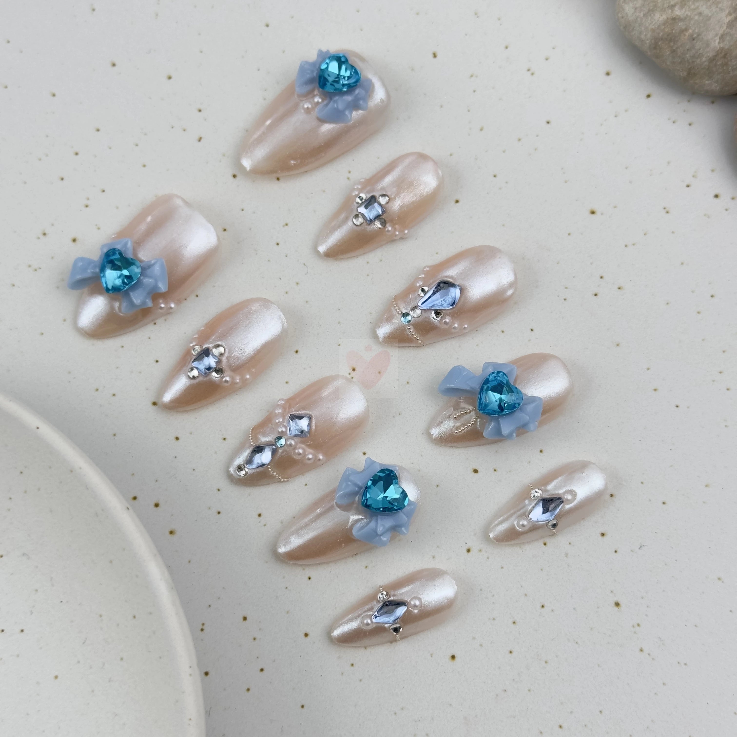 Sapphire Sparkle - Dress For Nails - Press On Nails