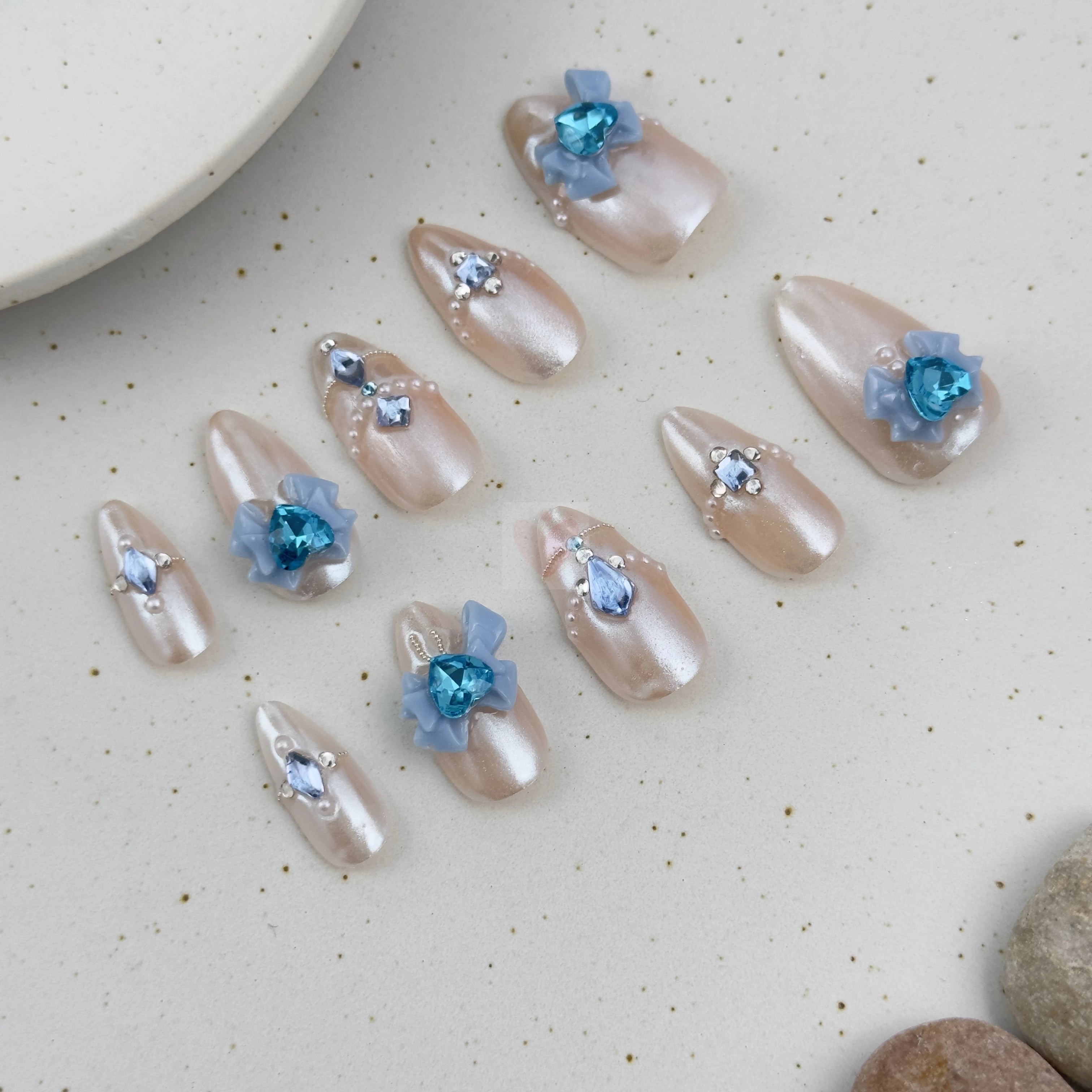 Sapphire Sparkle - Dress For Nails - Press On Nails