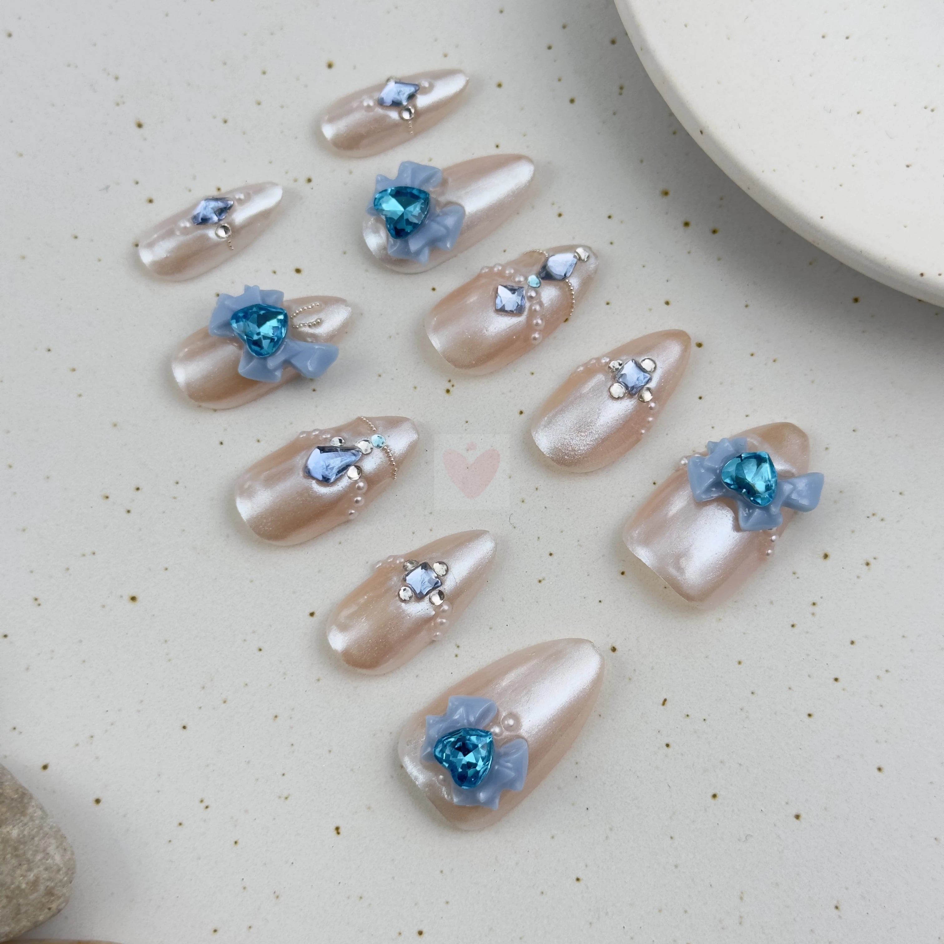 Sapphire Sparkle - Dress For Nails - Press On Nails