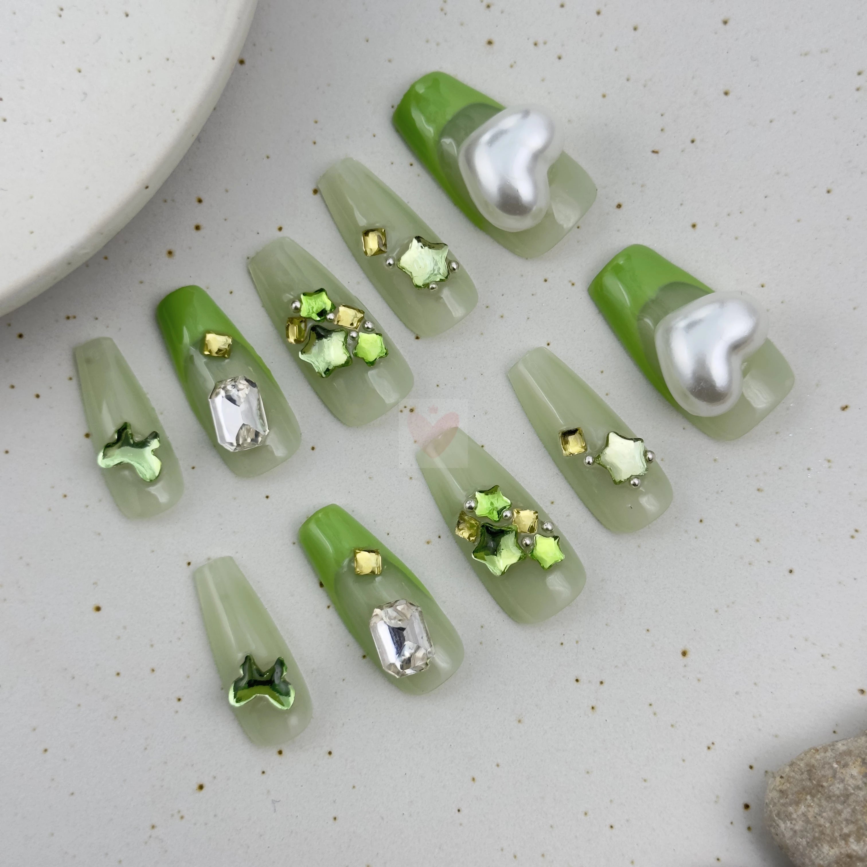 Verdant Whispers - Dress For Nails - Press On Nails
