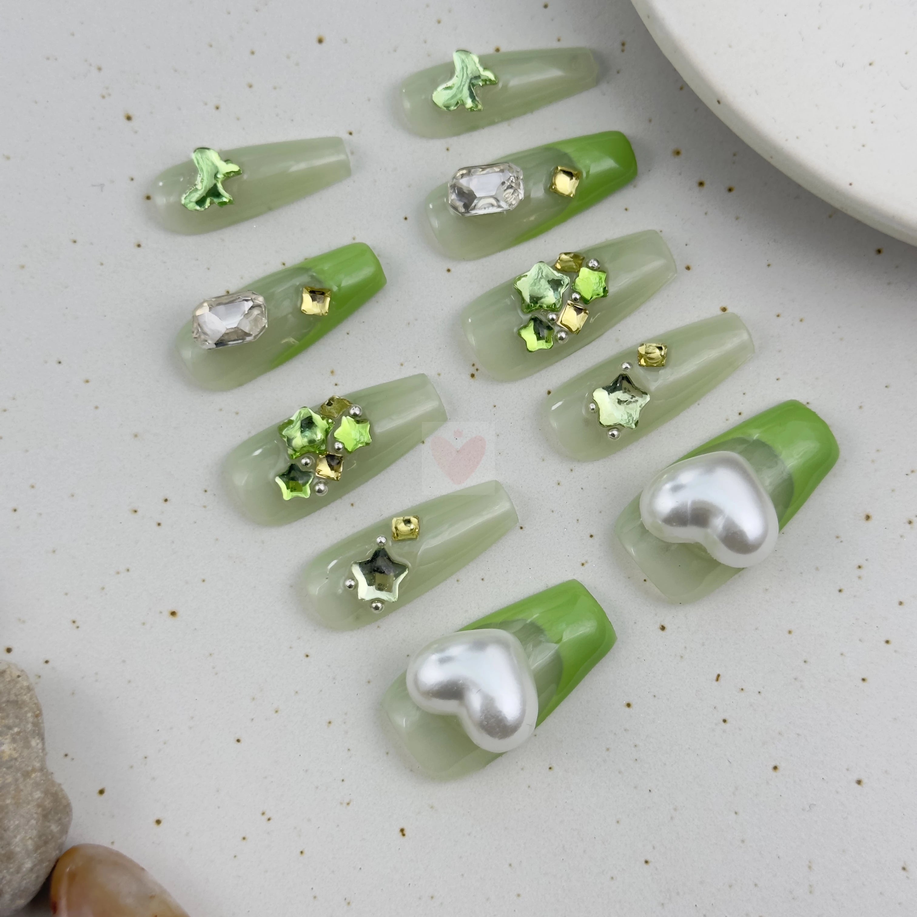 Verdant Whispers - Dress For Nails - Press On Nails