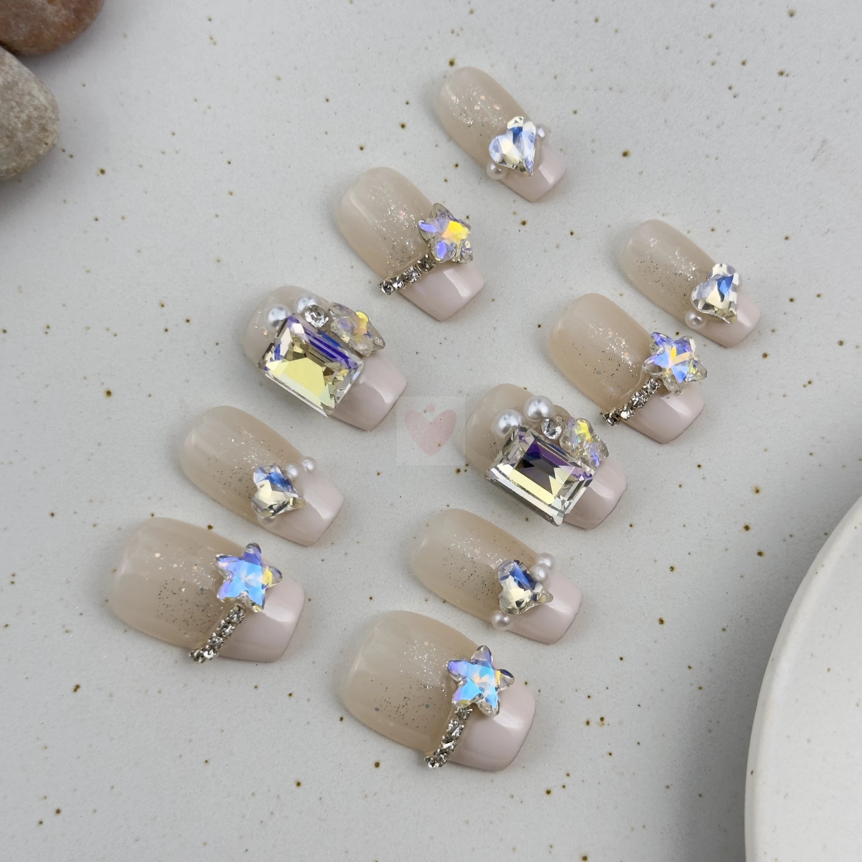 Nude Romance - Dress For Nails - Press On Nails