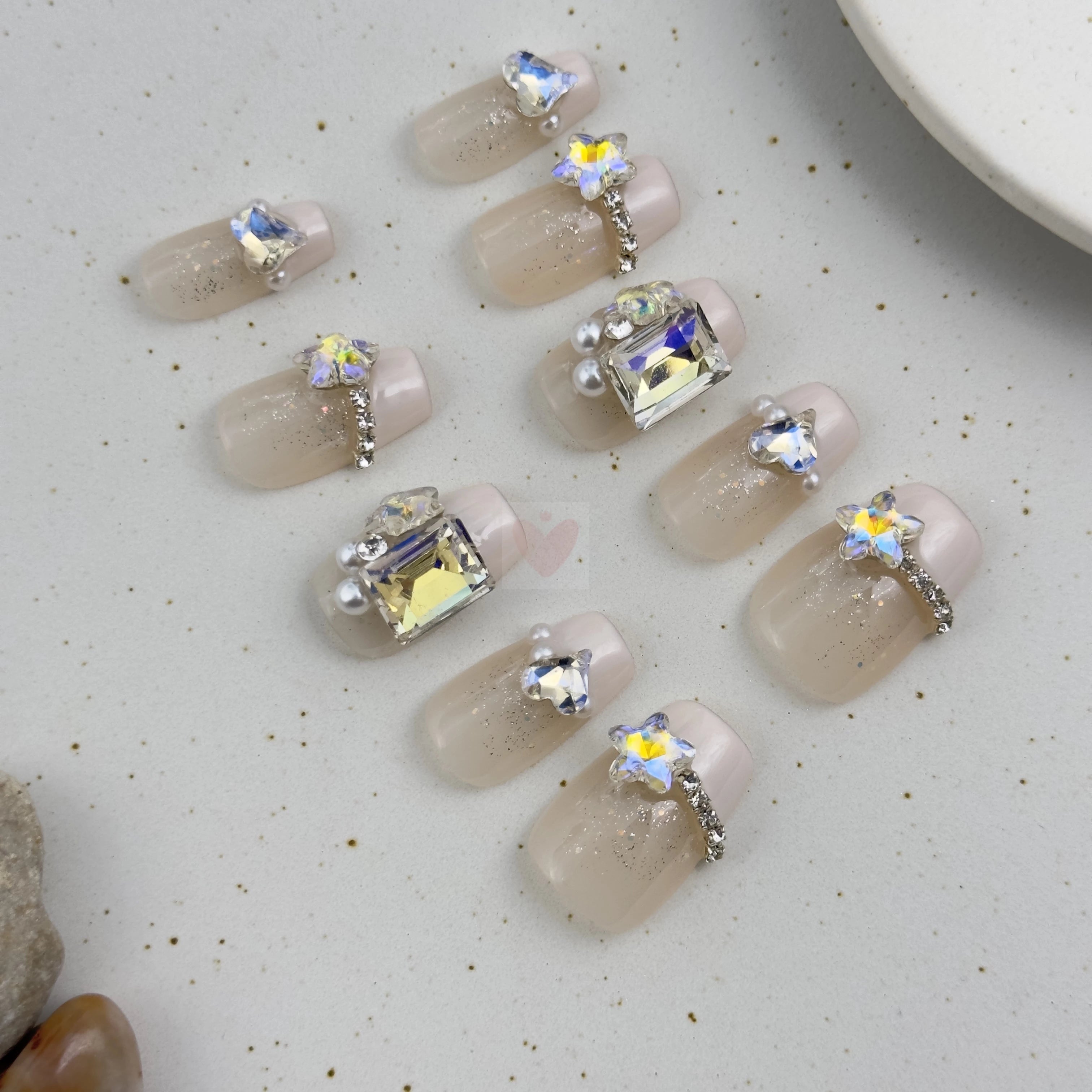 Nude Romance - Dress For Nails - Press On Nails