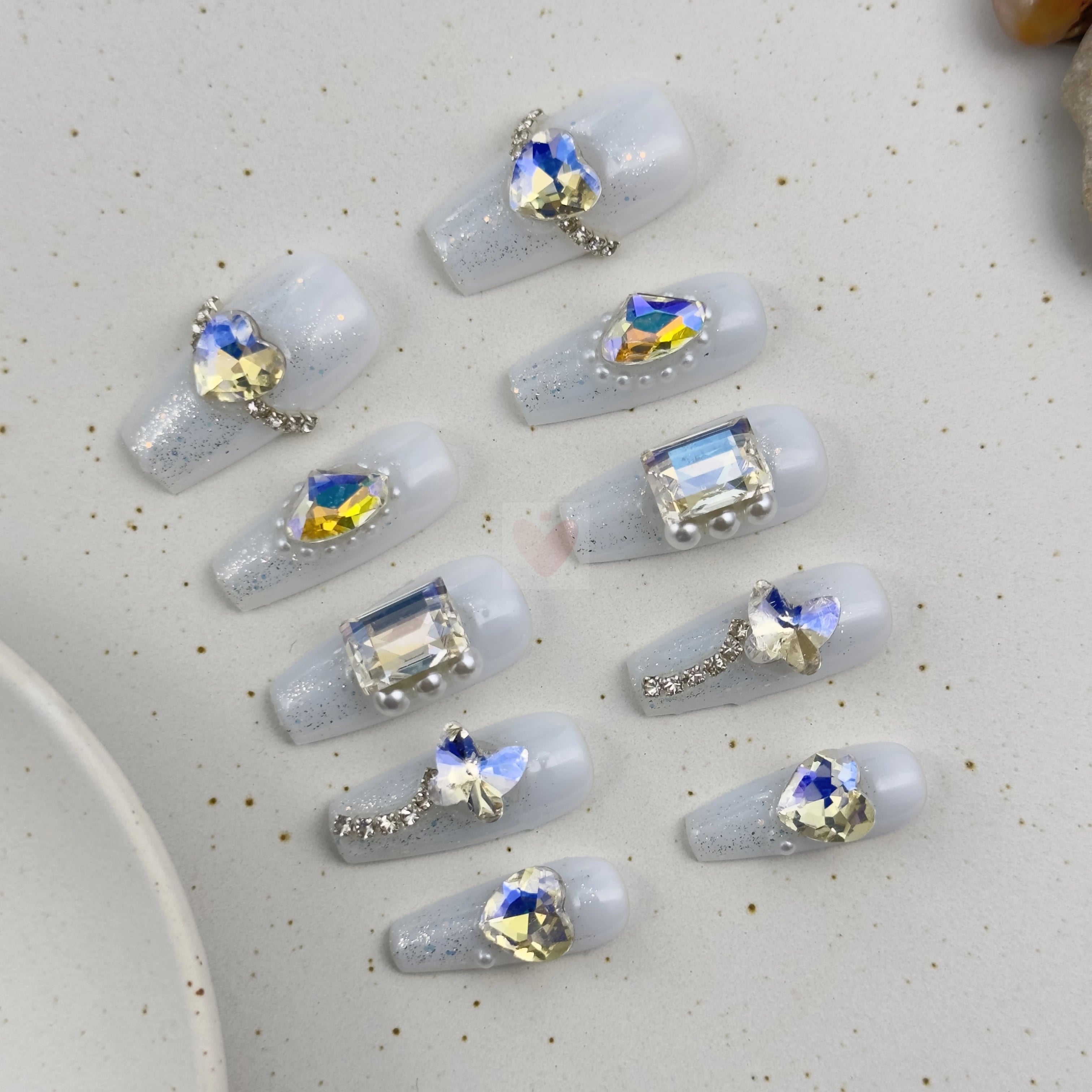 Whimsical White - Dress For Nails - Press On Nails