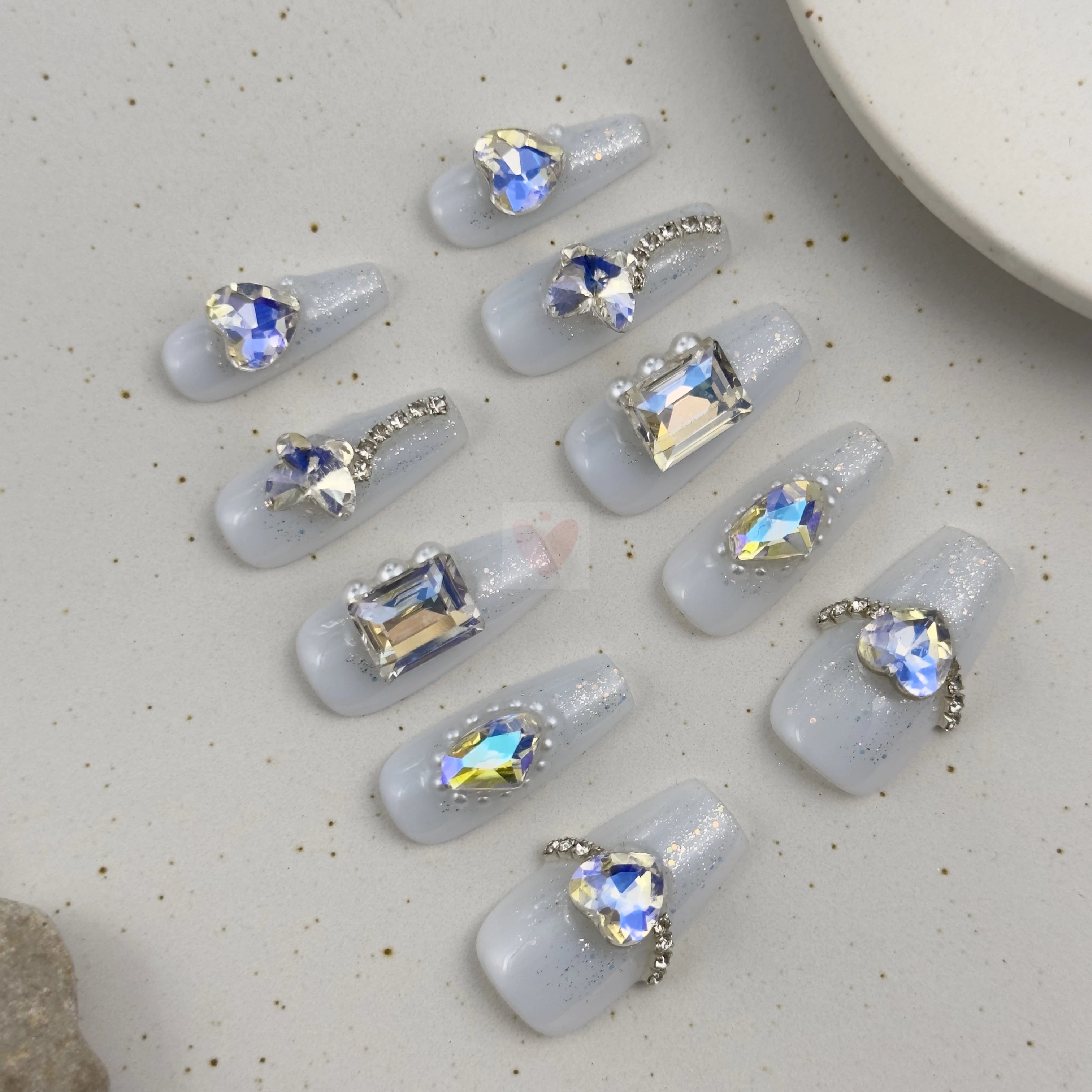 Whimsical White - Dress For Nails - Press On Nails