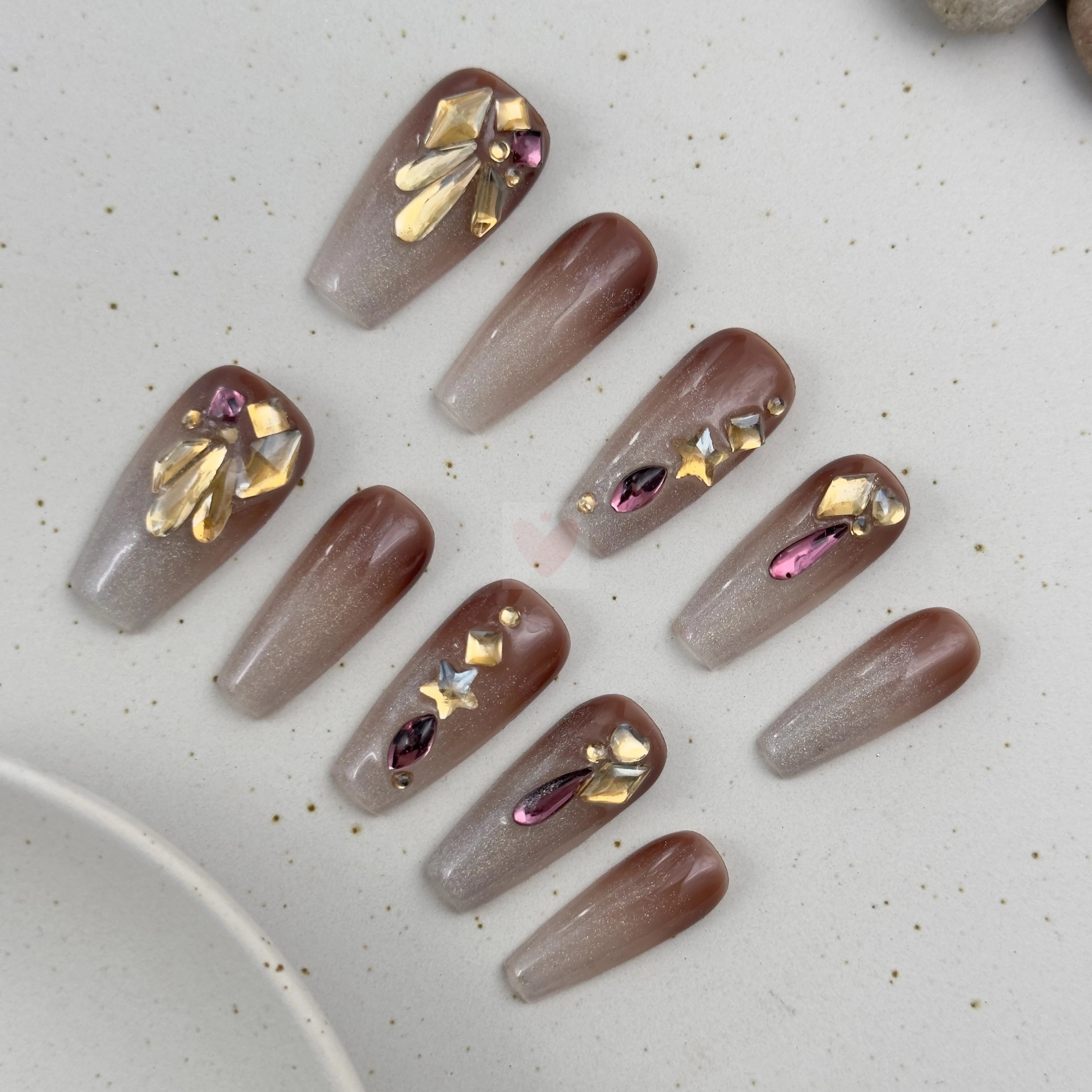 Cats Eye Elegance - Dress For Nails - Press On Nails