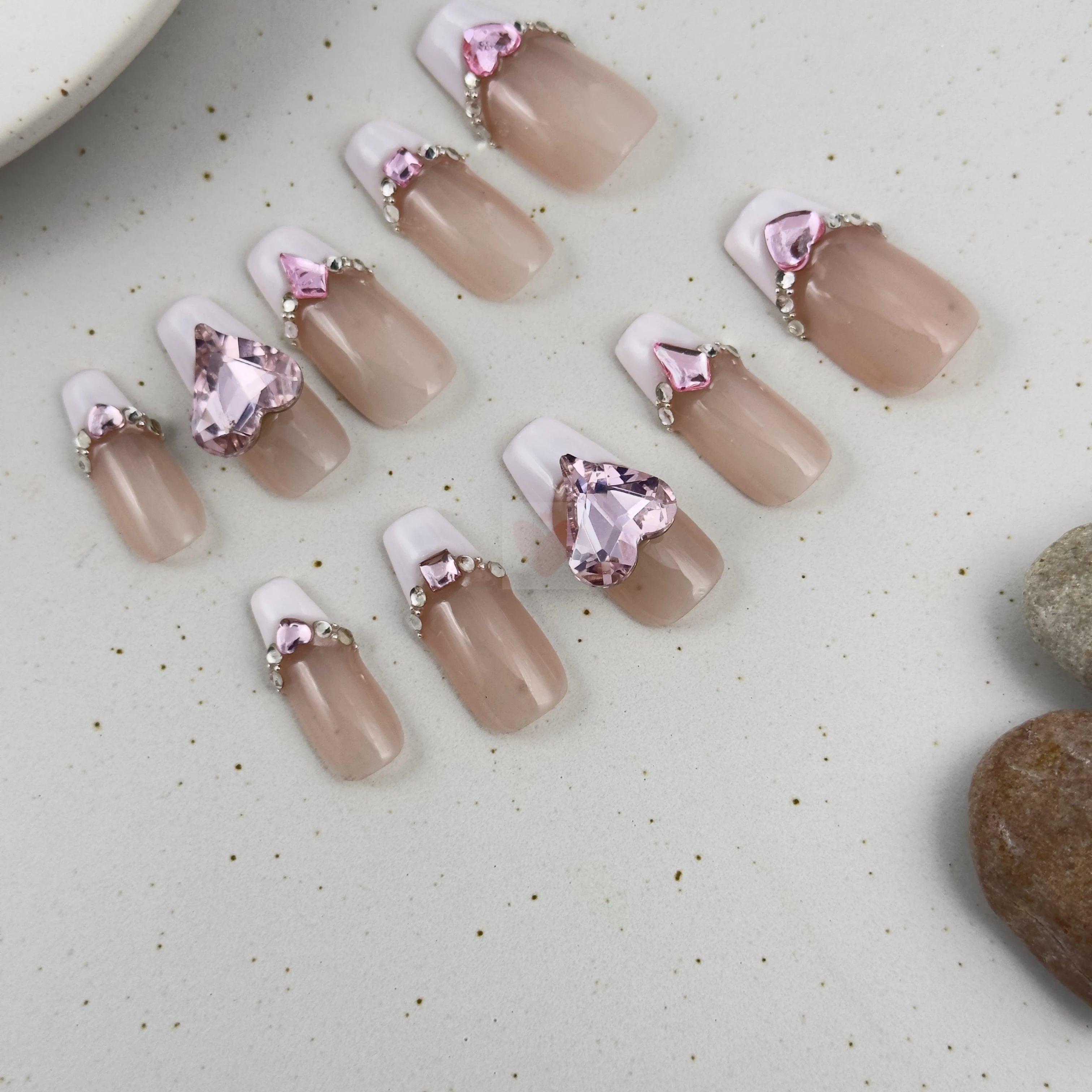 Heartfelt French - Dress For Nails - Press On Nails