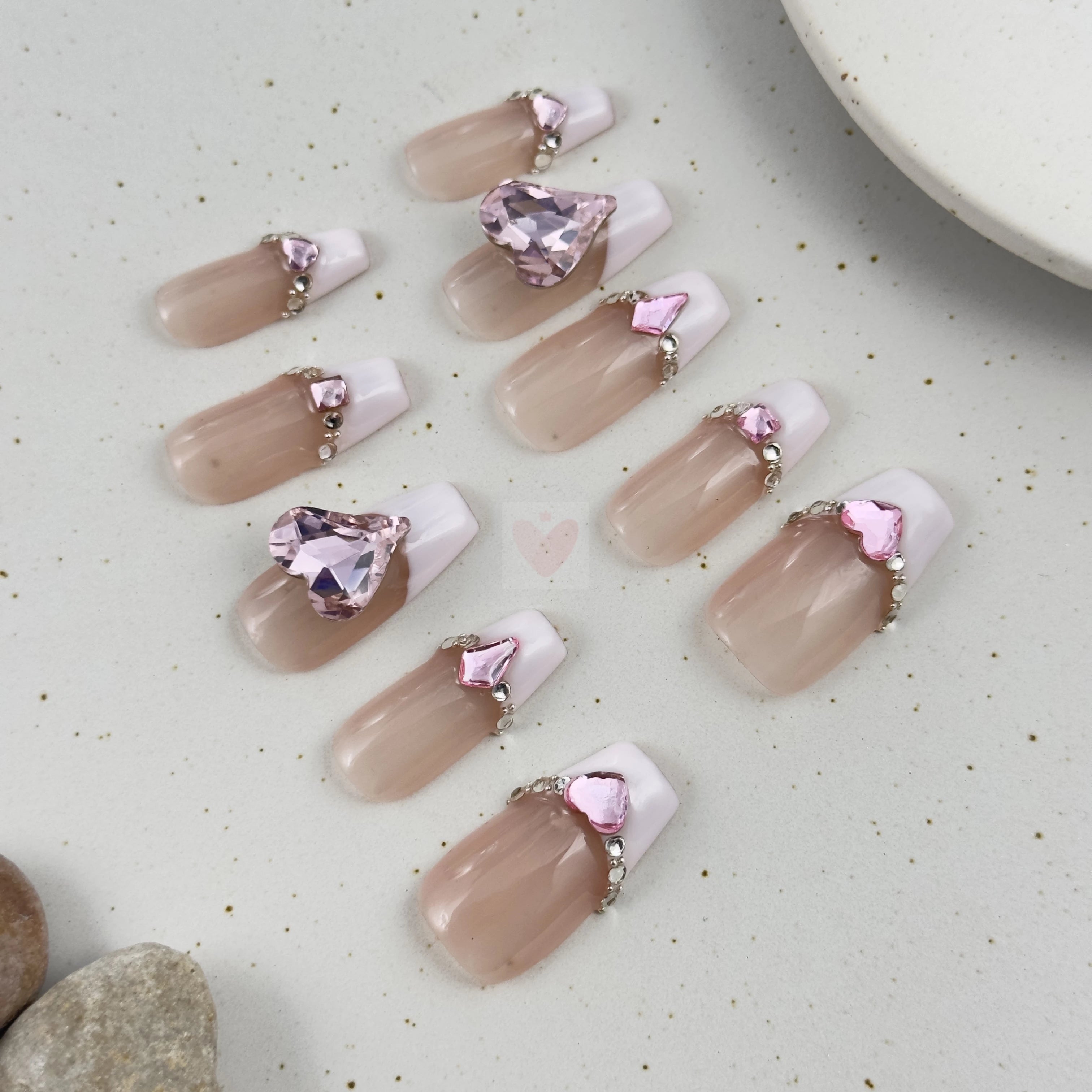 Heartfelt French - Dress For Nails - Press On Nails