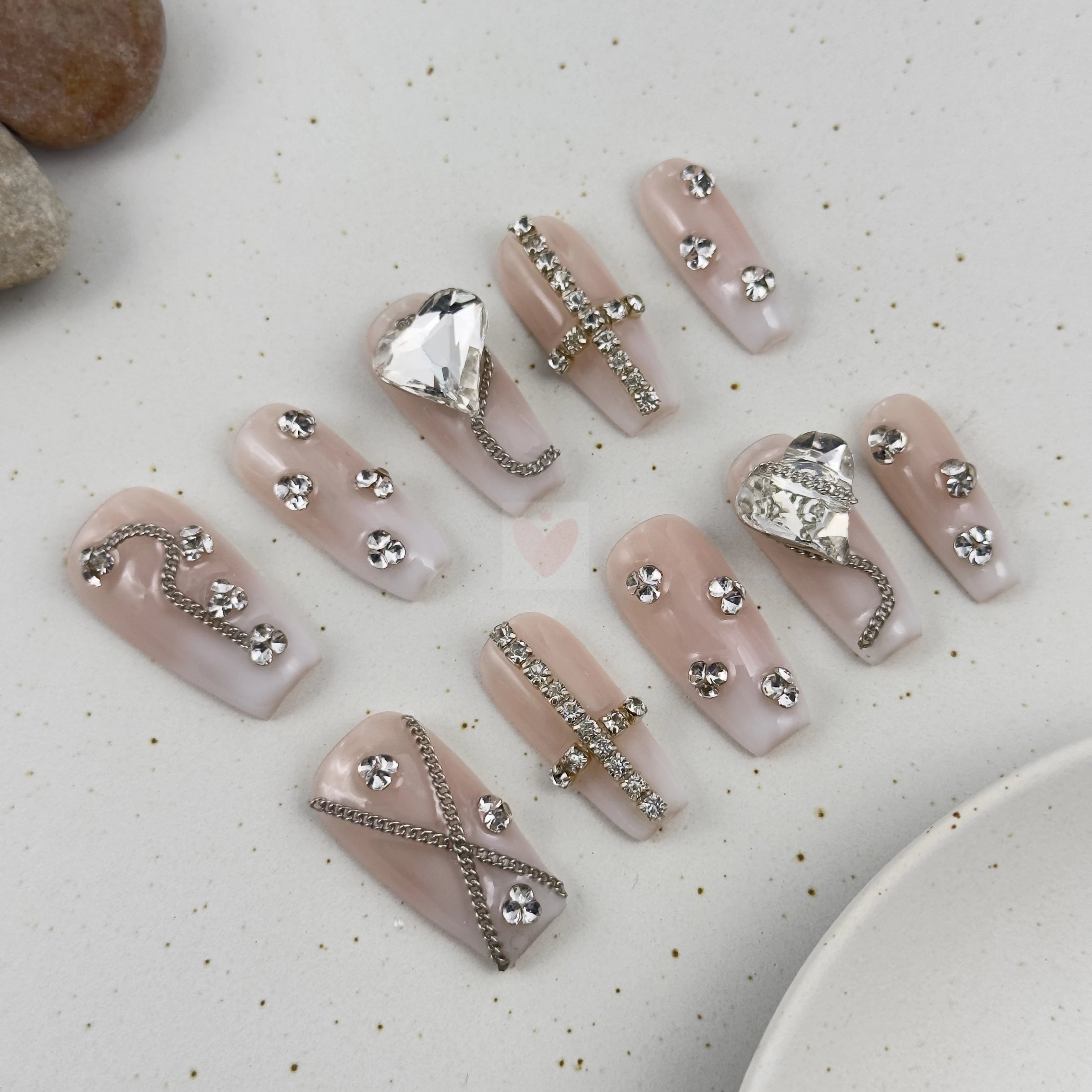 Crystal Cascade - Dress For Nails - Press On Nails