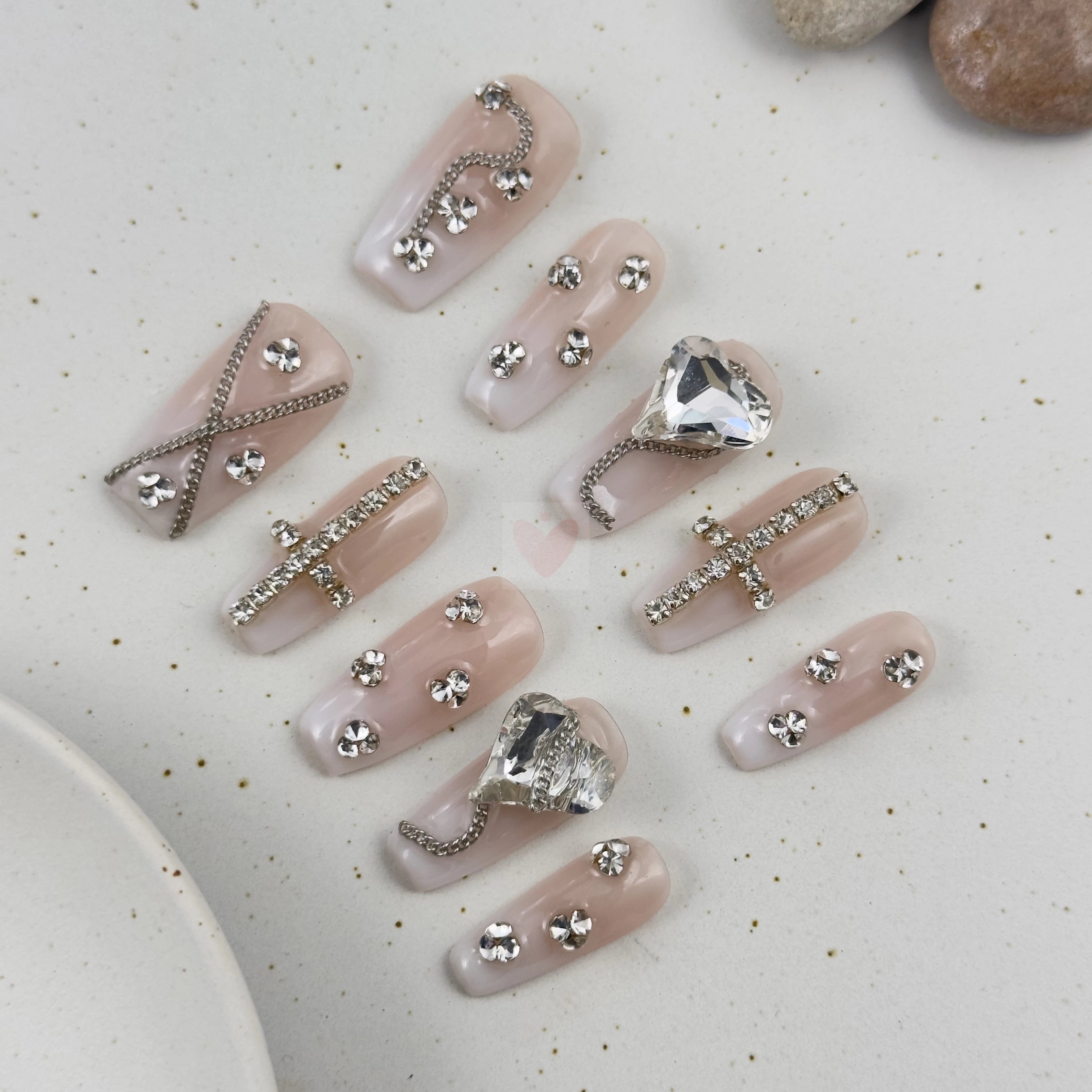 Crystal Cascade - Dress For Nails - Press On Nails