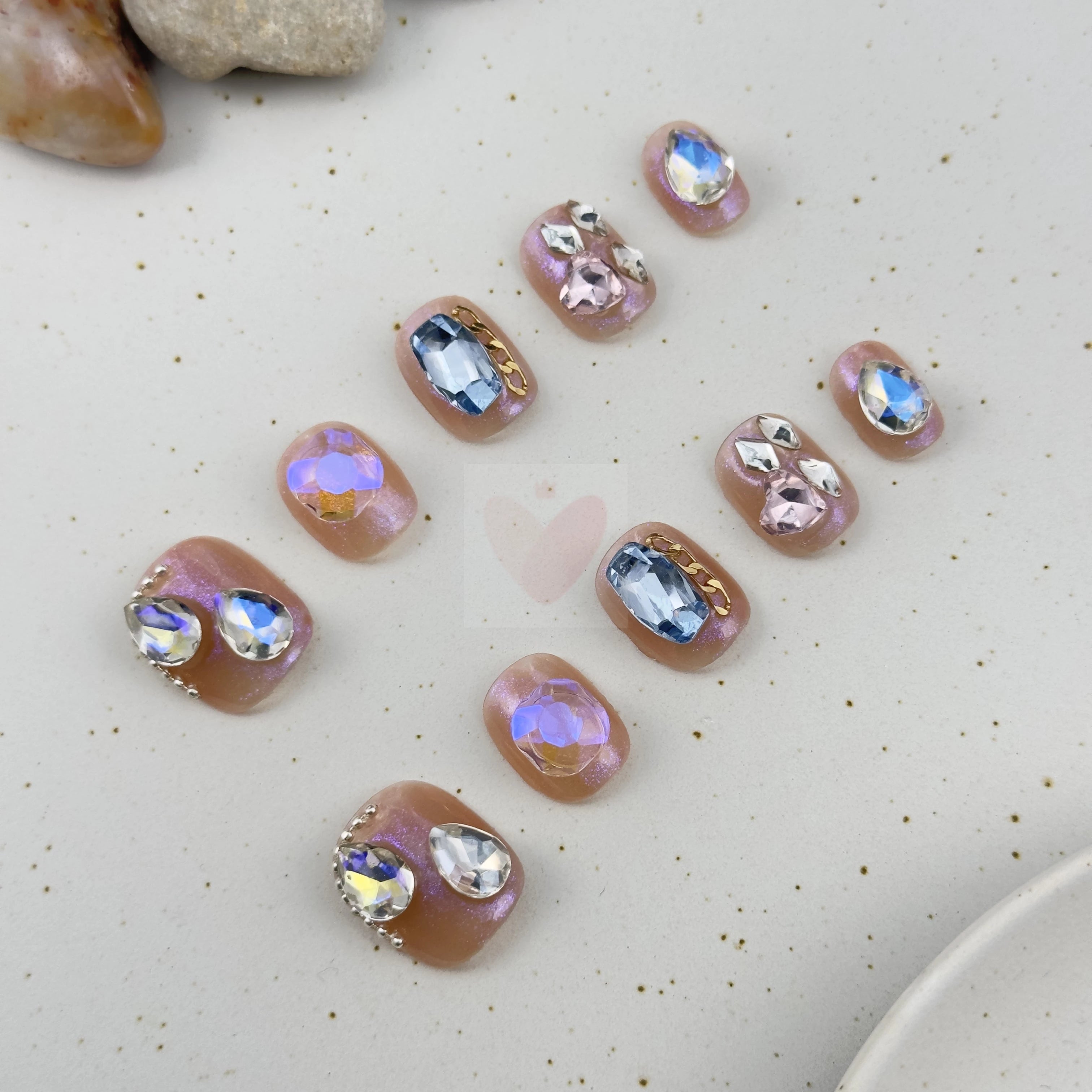 Shimmering Spectrum - Dress For Nails - Press On Nails